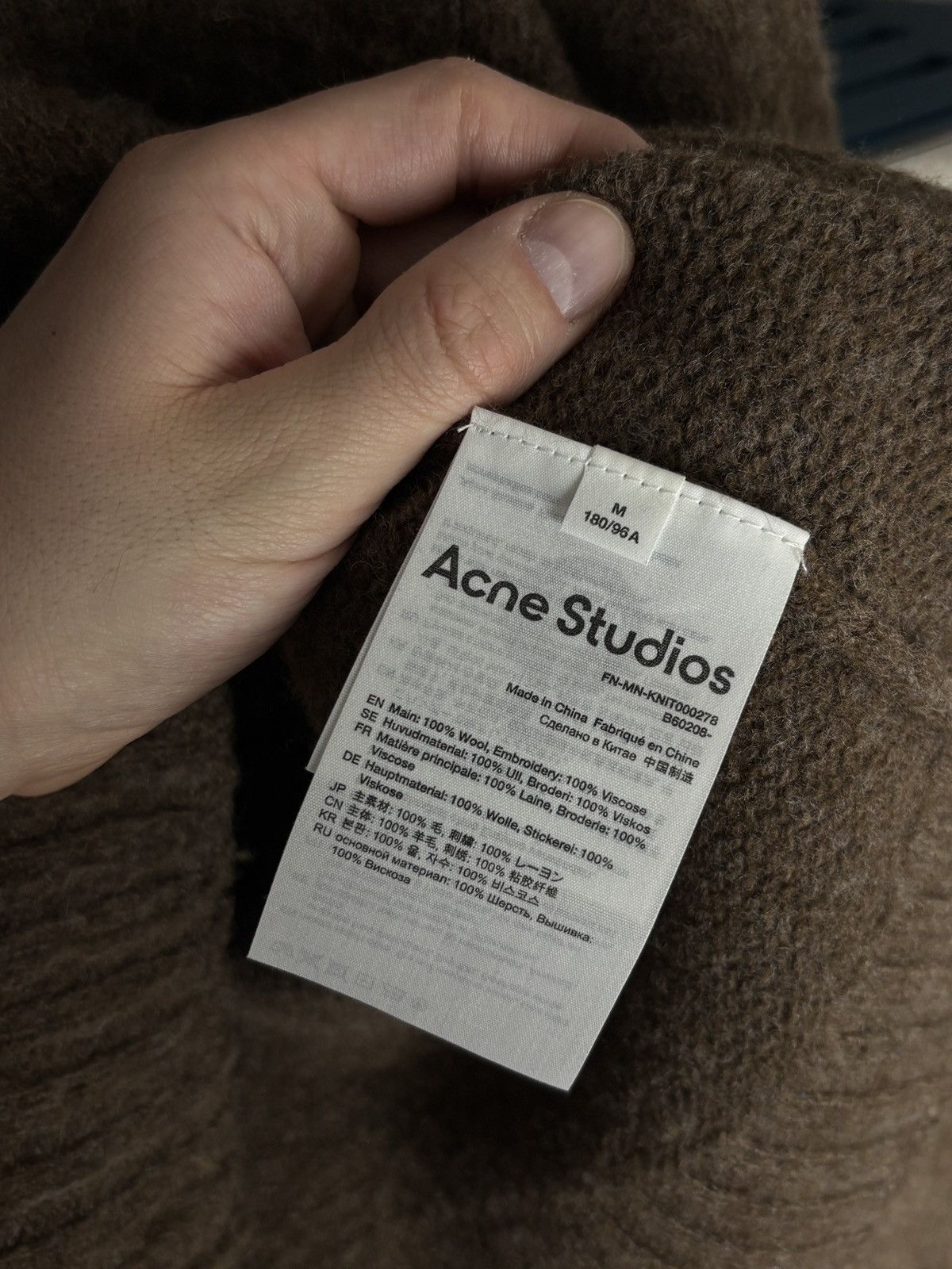 Acne Studios Acne Studios Wool Sweater Rare AS Logo Grail Size US M / EU 48-50 / 2 - 8 Thumbnail