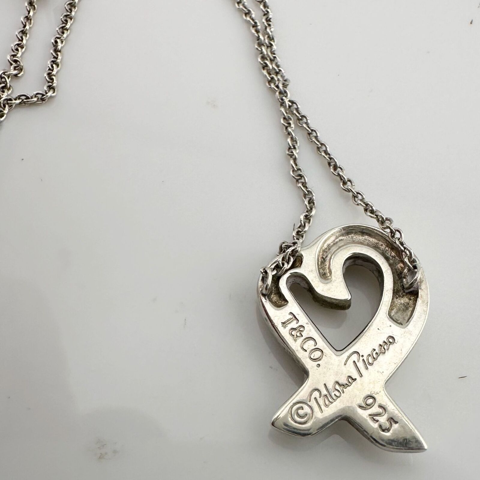 Tiffany & Co. Tiffany & Co Paloma Picasso Loving Heart Pendant Necklace Size ONE SIZE - 2 Thumbnail