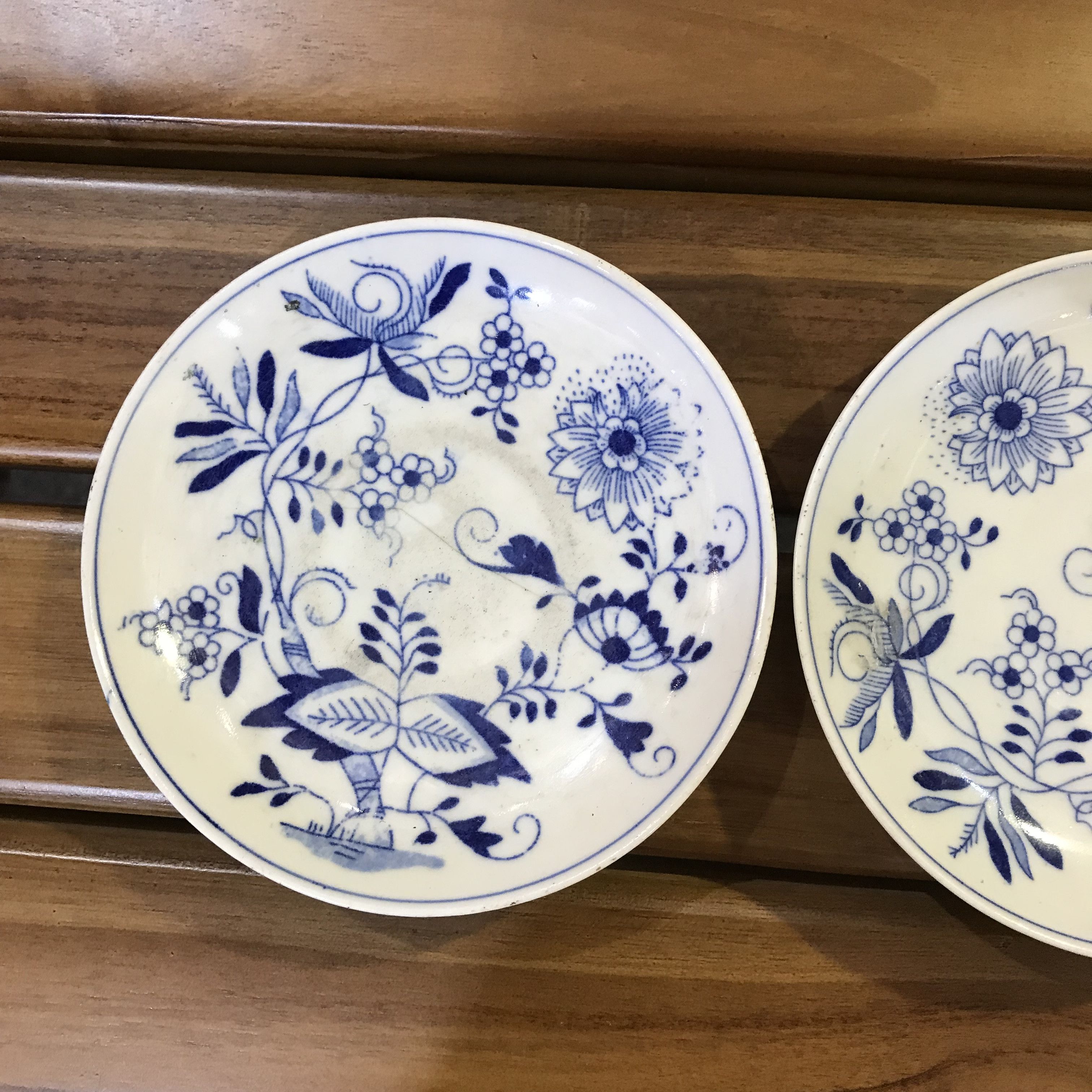 Vintage Set of 2 Franziska Hirsch Dresden Blue Onion Porcelain Size ONE SIZE - 4 Thumbnail