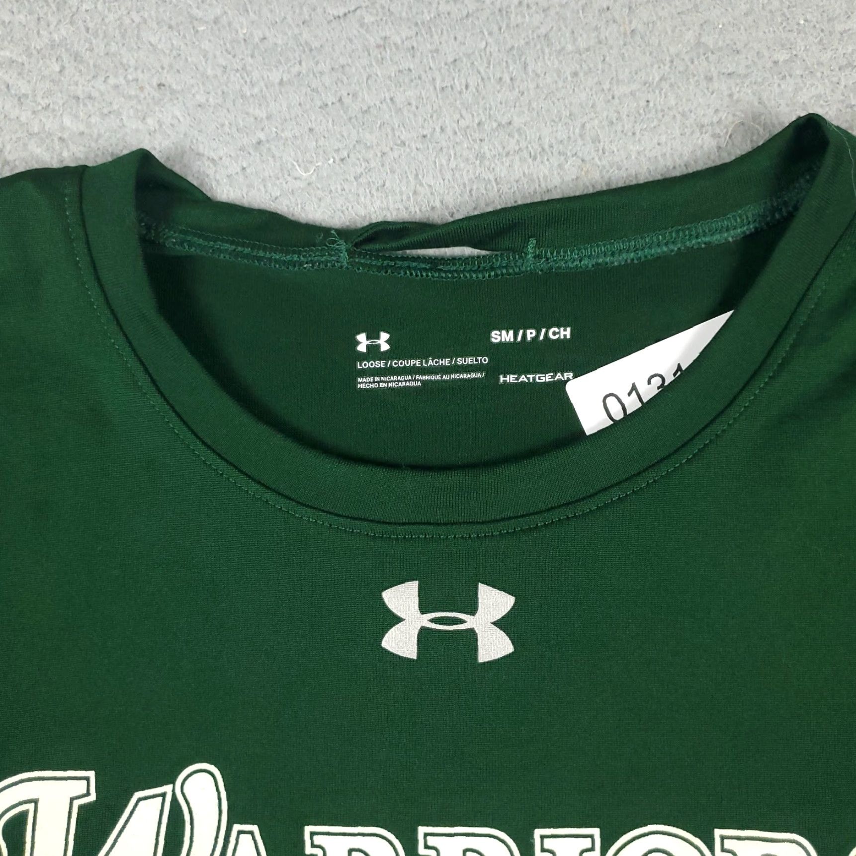Under Armour Under Armour Warriors HeatGear T-Shirt Short Sleeve Shirt Small Green Unisex Adults Regular Crew Neck Breathable Logo Activewear Modern 90s Sports Size US S / EU 44-46 / 1 - 2 Thumbnail