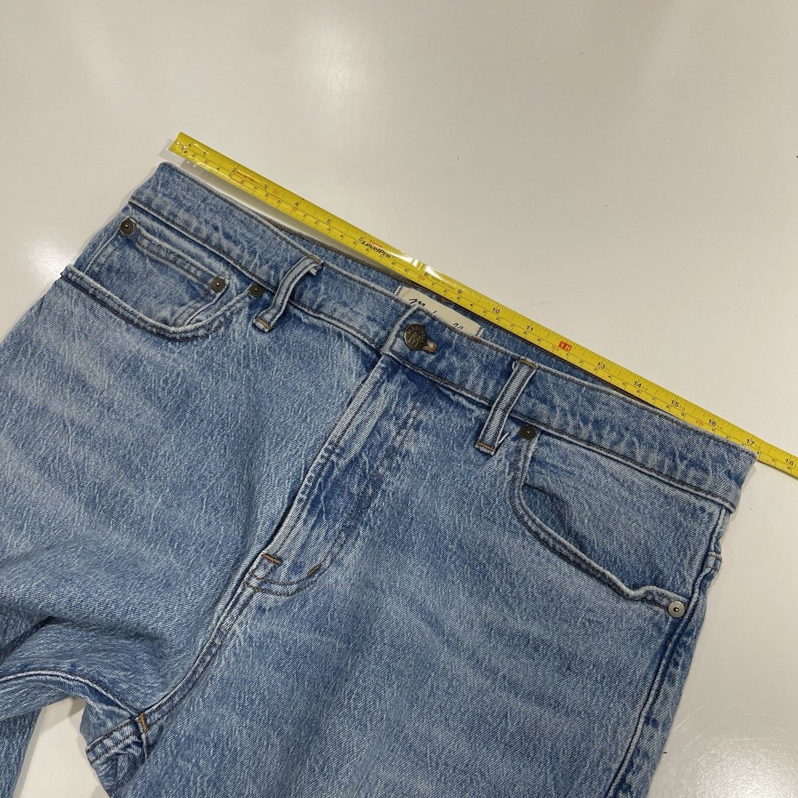 Madewell Madewell The 1991 Straight Jeans Blue Denim Size 33 30 EUC Size 33" - 5 Thumbnail