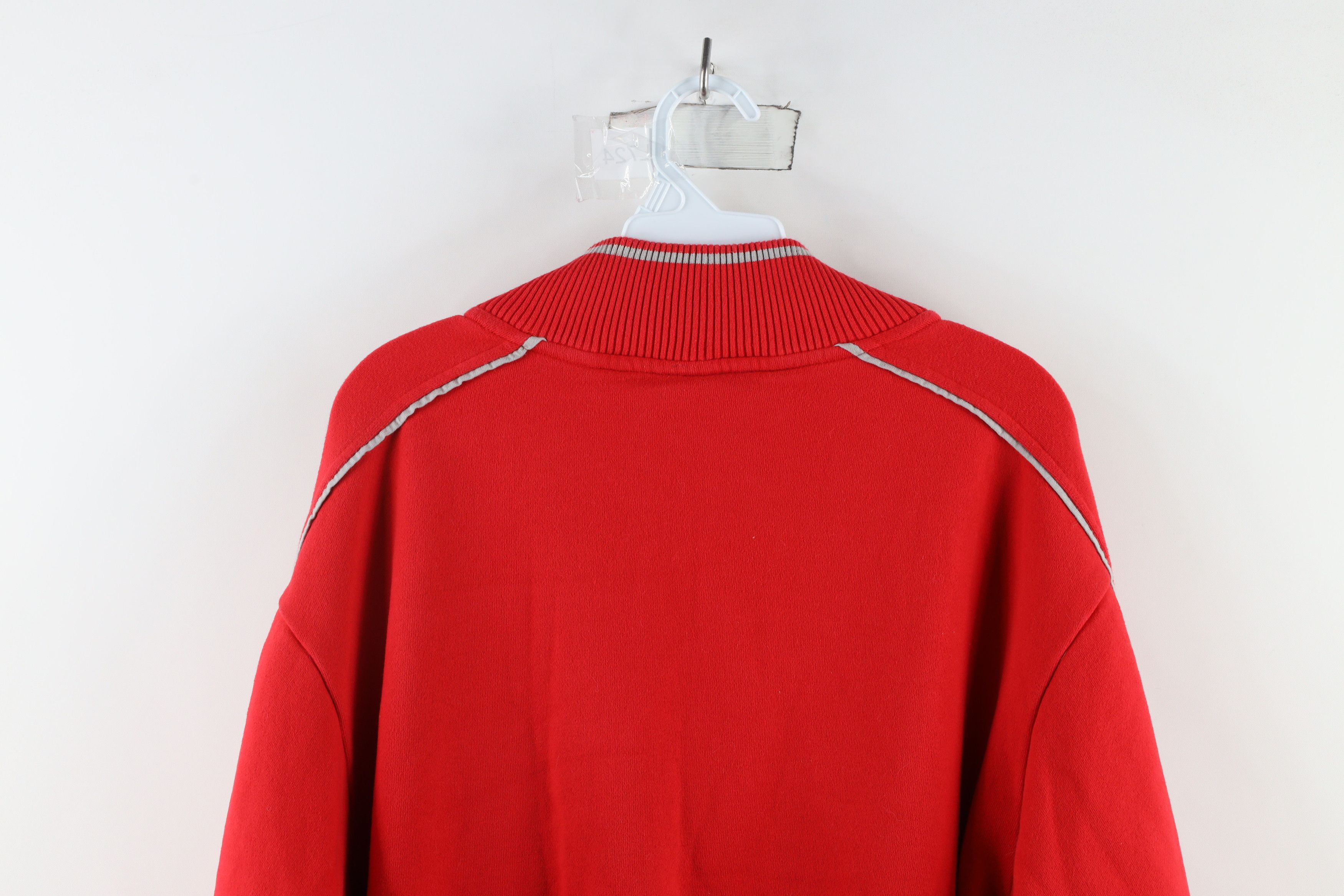 Nike × Vintage Vintage Nike Swoosh Ohio State University Sweatshirt Red Size US XL / EU 56 / 4 - 17 Thumbnail