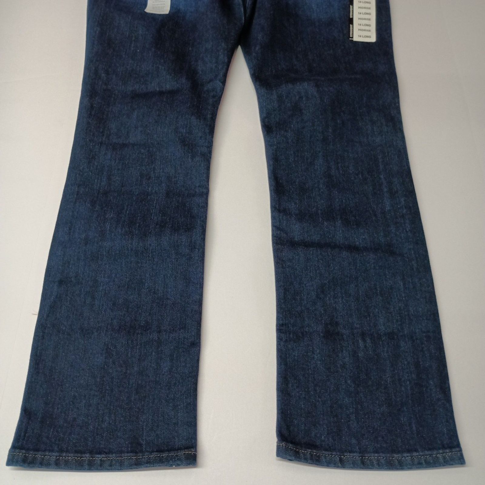 Lee Lee Straight Jeans Women's 14 Long Size 34x32 Blue Mid Rise Size 36" / US 14 / IT 50 - 7 Thumbnail