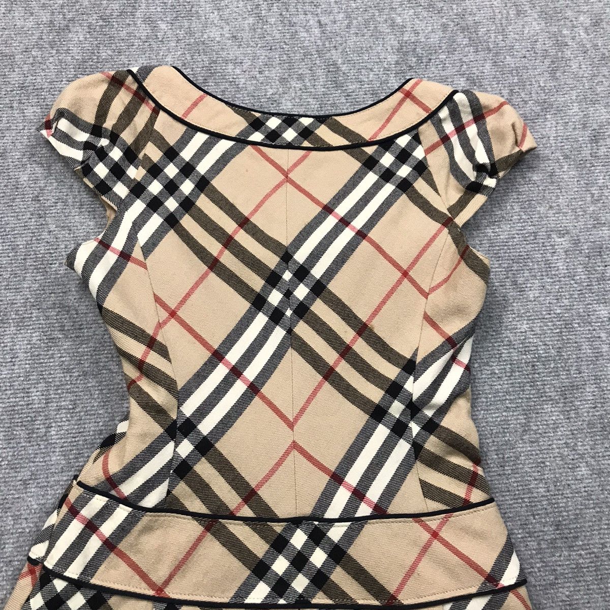 WOMEN BURBERRY WOOL NOVACHECK DRESS