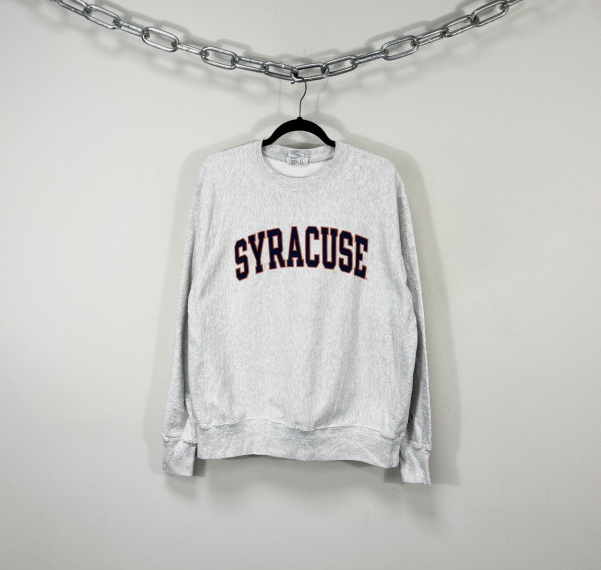 Champion Vintage Champion Reverse Weave Syracuse Gray Sweatshirt Size US L / EU 52-54 / 3 - 1 Thumbnail