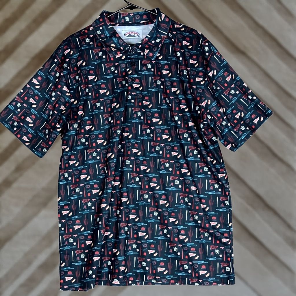 Ford Sanderson Ford Polo Mens Shirt Blue Arizona Diamondbacks Fathers Day XL Shirt Size US XL / EU 56 / 4 - 1 Thumbnail