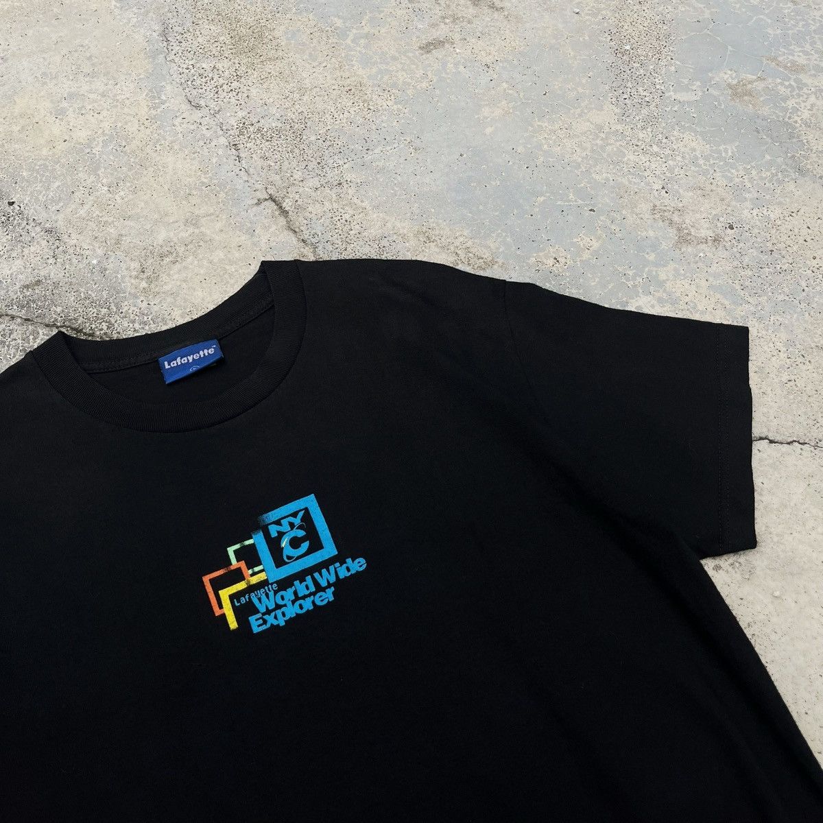 Rap Tees Vintage 90s Lafayette Made In Usa Nice Print Out Design Rare Size US L / EU 52-54 / 3 - 2 Thumbnail
