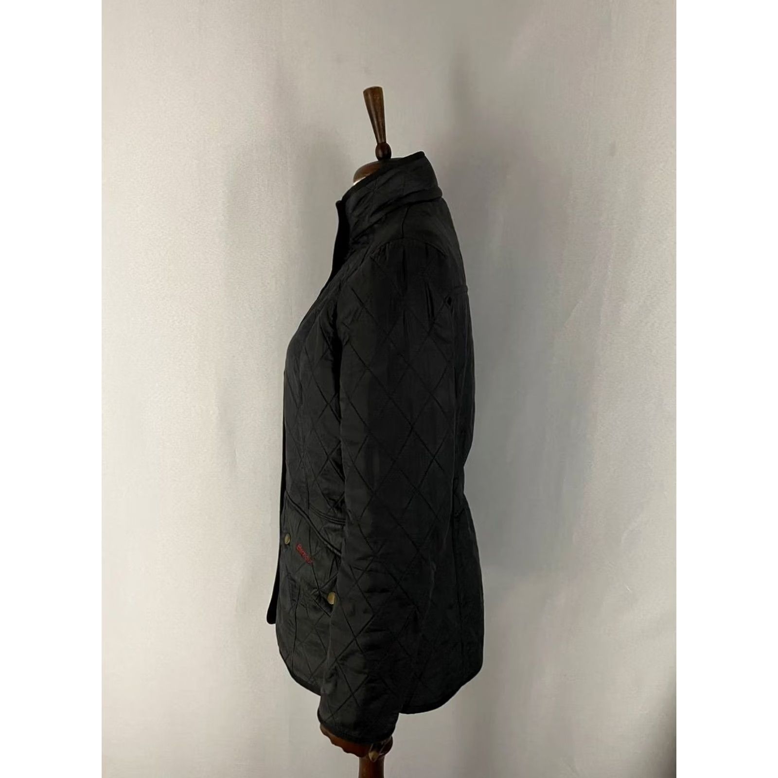 Barbour Barbour Quilted Jacket Womens Size 10 Black Polyamide Long Sleeve Full Zipper Size L / US 10 / IT 46 - 7 Thumbnail