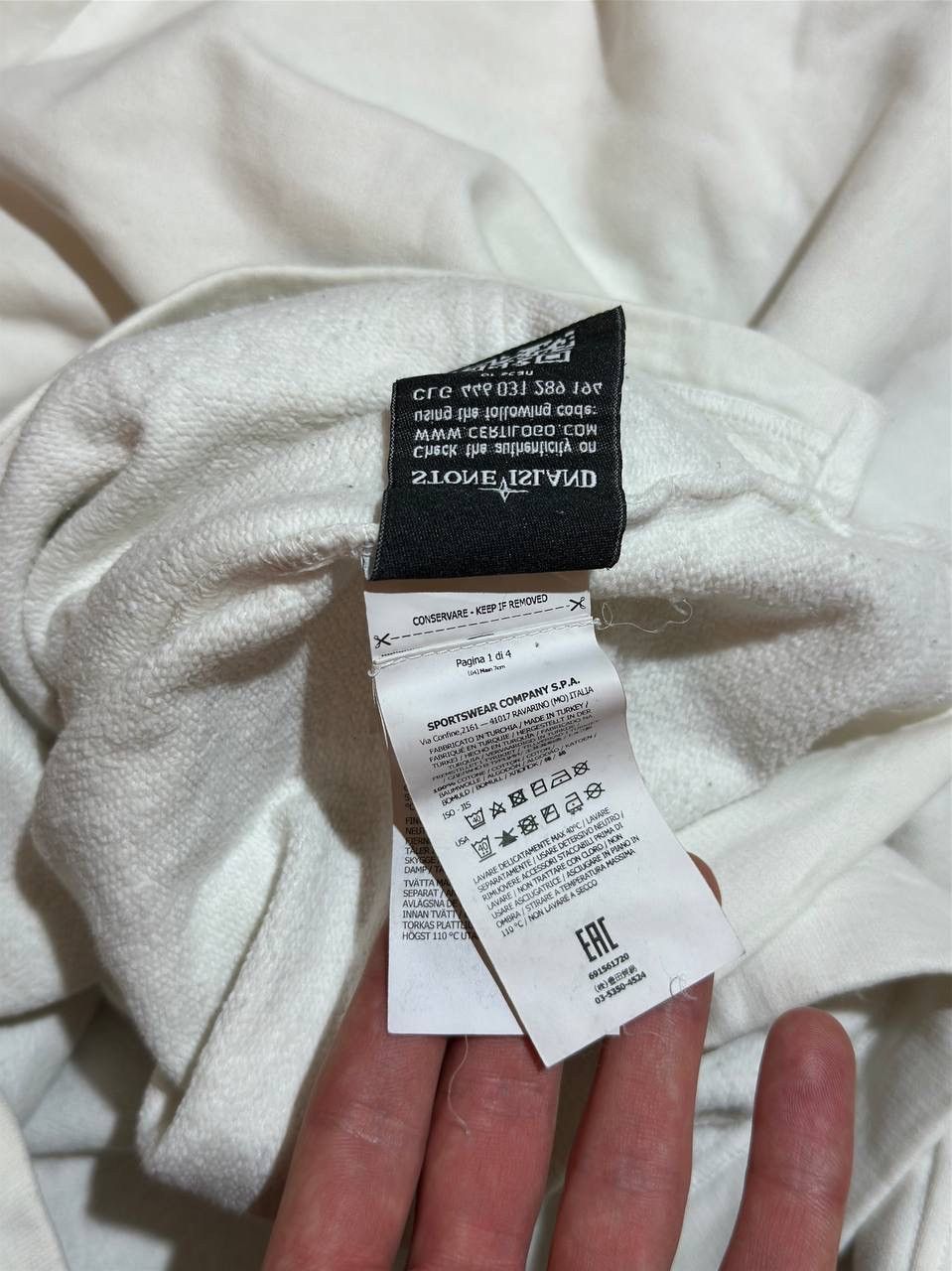 Massimo Osti × Stone Island Stone Island White Hoodie Size US S / EU 44-46 / 1 - 7 Thumbnail