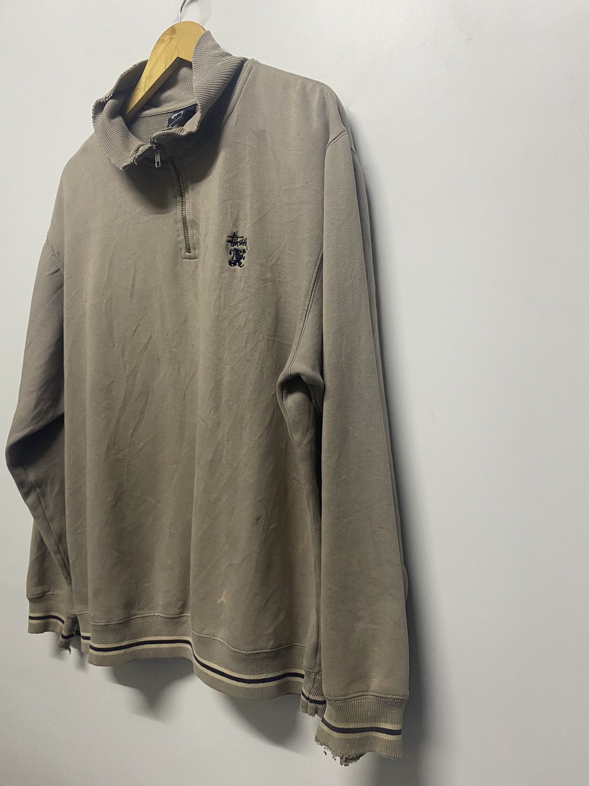 Stussy Stussy Half Zip Sweatshirts Sweater Jacket Size US L / EU 52-54 / 3 - 4 Thumbnail