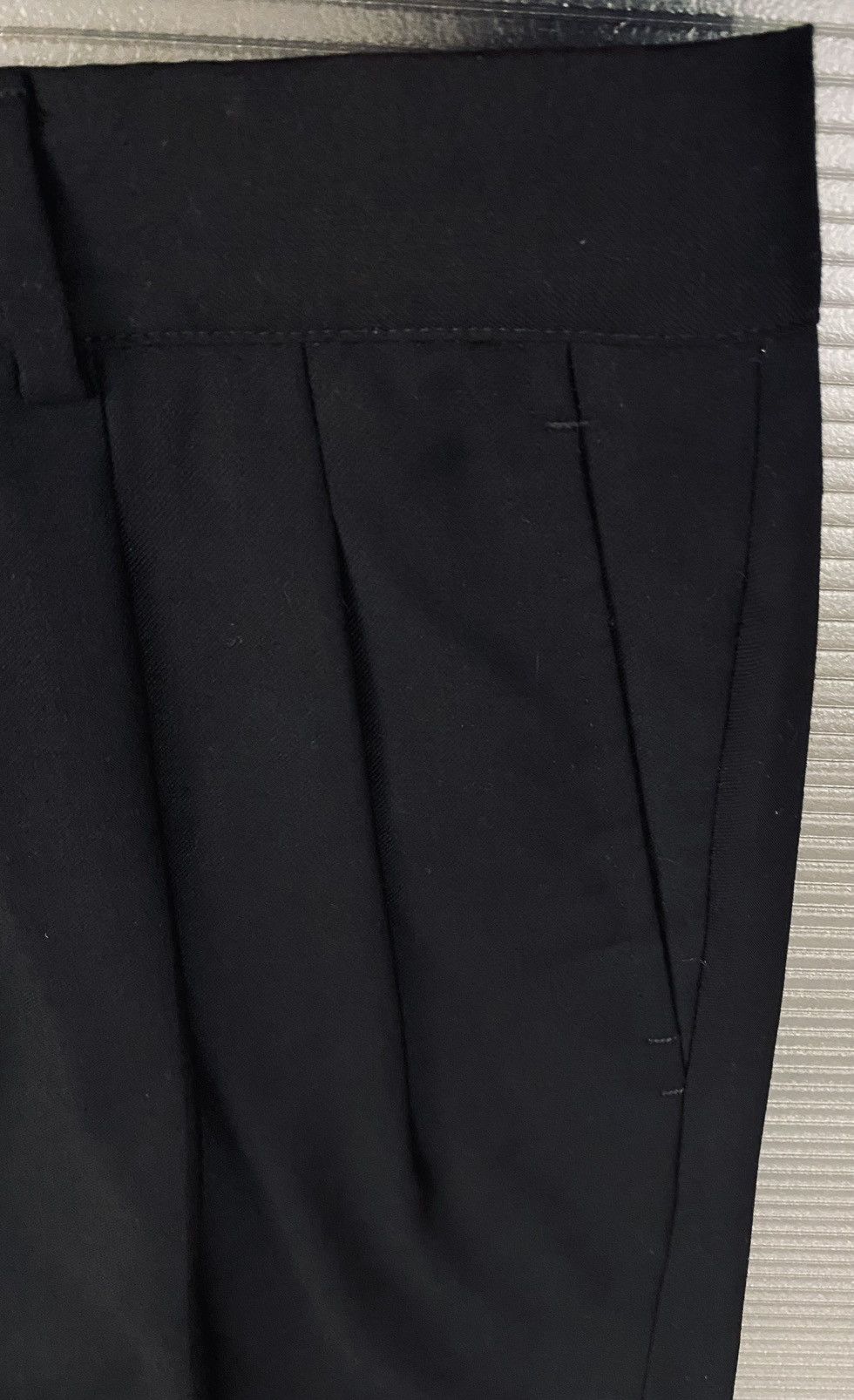 Bottega Veneta Bottega Veneta 🇮🇹 Nero wool dual pleat dress slacks 34 NEW Size US 34 / EU 50 - 3 Thumbnail