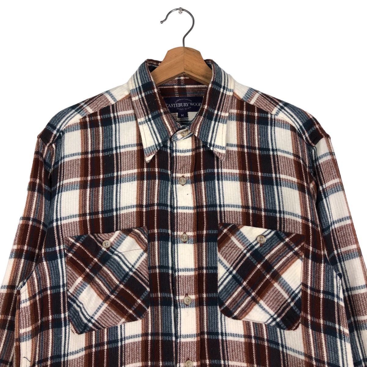 Japanese Brand 🔥Vintage Flannel Shirt Chore Jacket Canterbury Wood Tartan Size US M / EU 48-50 / 2 - 3 Thumbnail