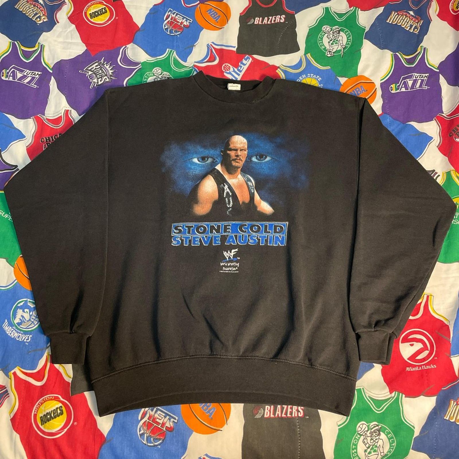 Vintage × WWE × WWF Vintage 1998 WWF Stone Cold Steve Austin Rattle Snake Size US L / EU 52-54 / 3 - 1 Thumbnail