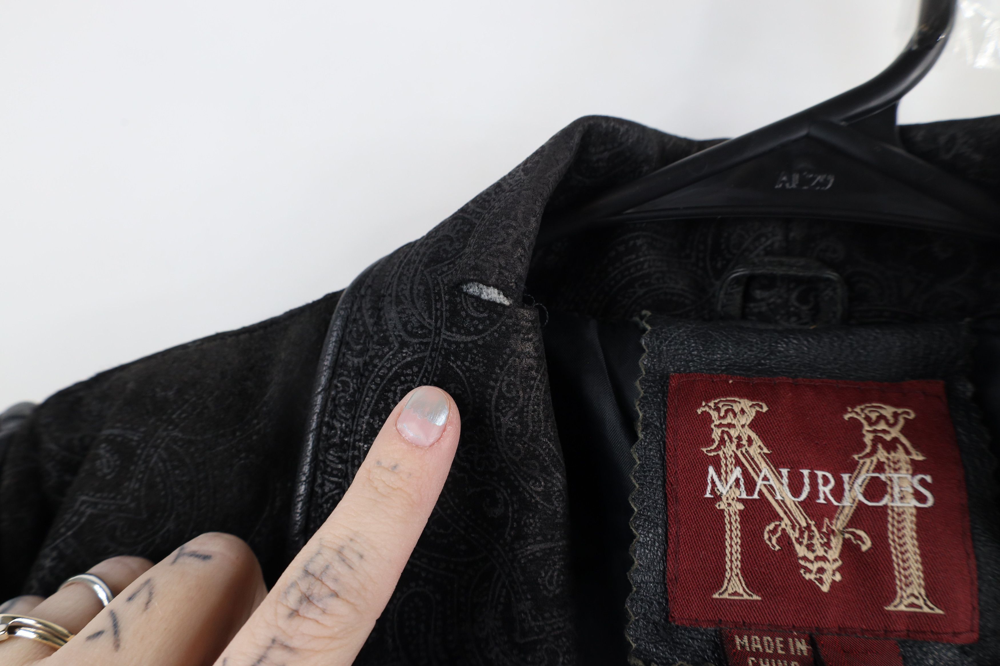 Vintage Vintage 90s Streetwear Goth Leather Full Length Jacket Size L / US 10 / IT 46 - 10 Thumbnail