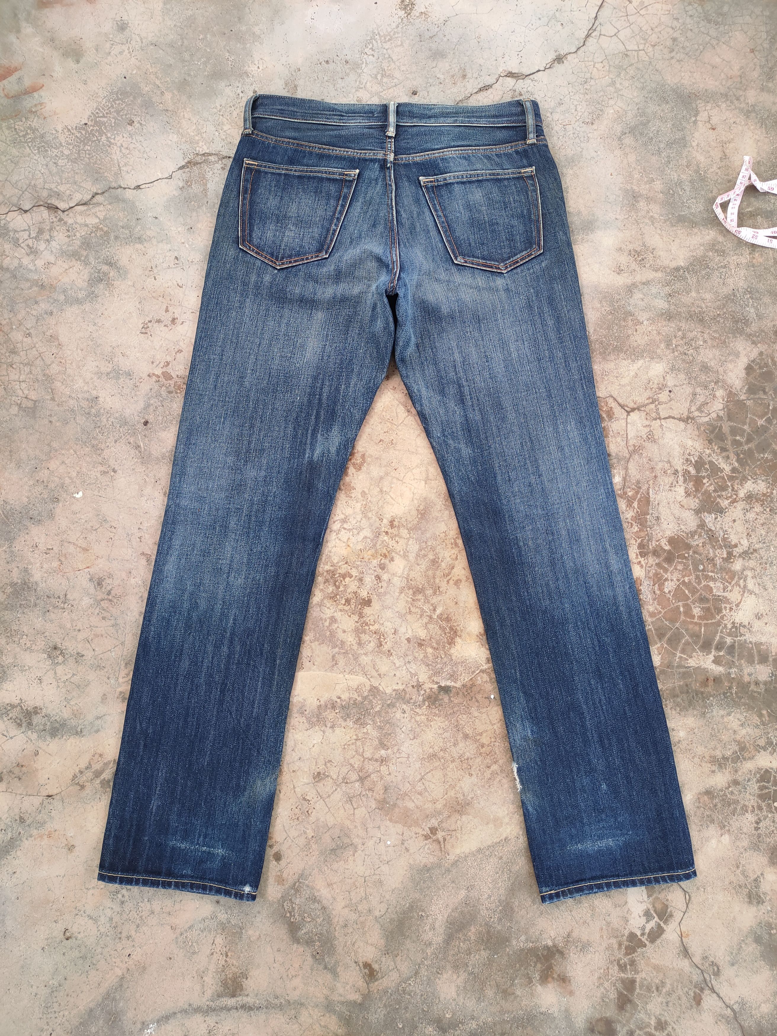 Japanese Brand VINTAGE JAPANESE SKINNY FADED JEAN DENIM PANTS Size US 32 / EU 48 - 3 Thumbnail