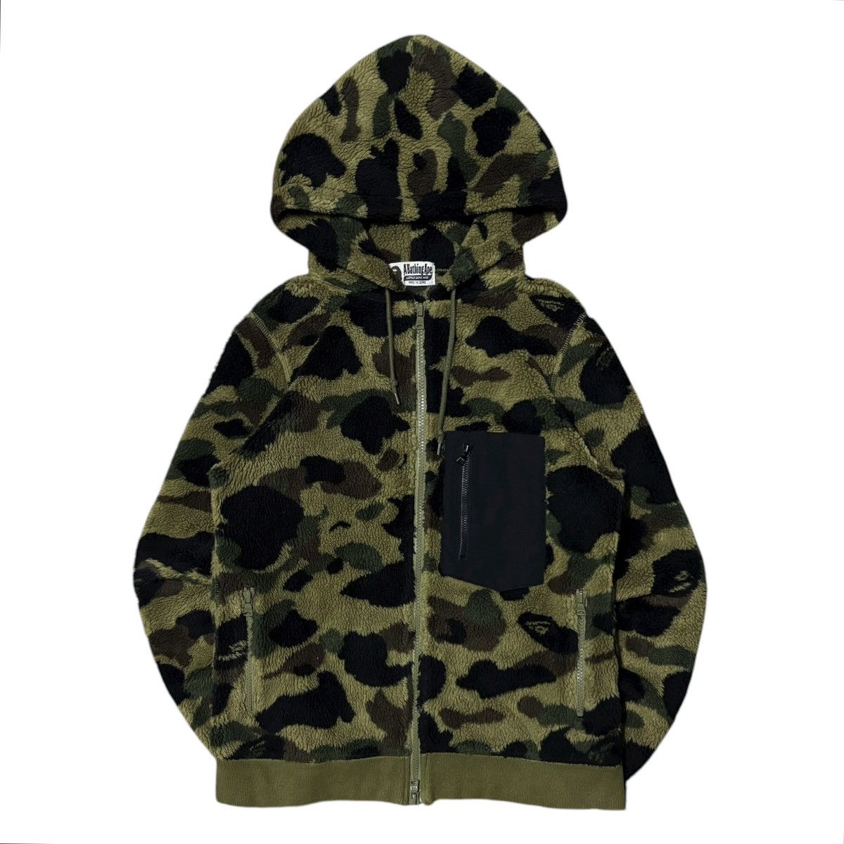 Bape Bape 1st Camo Boa Fleece Jacket Size XS / US 0-2 / IT 36-38 - 1 Thumbnail