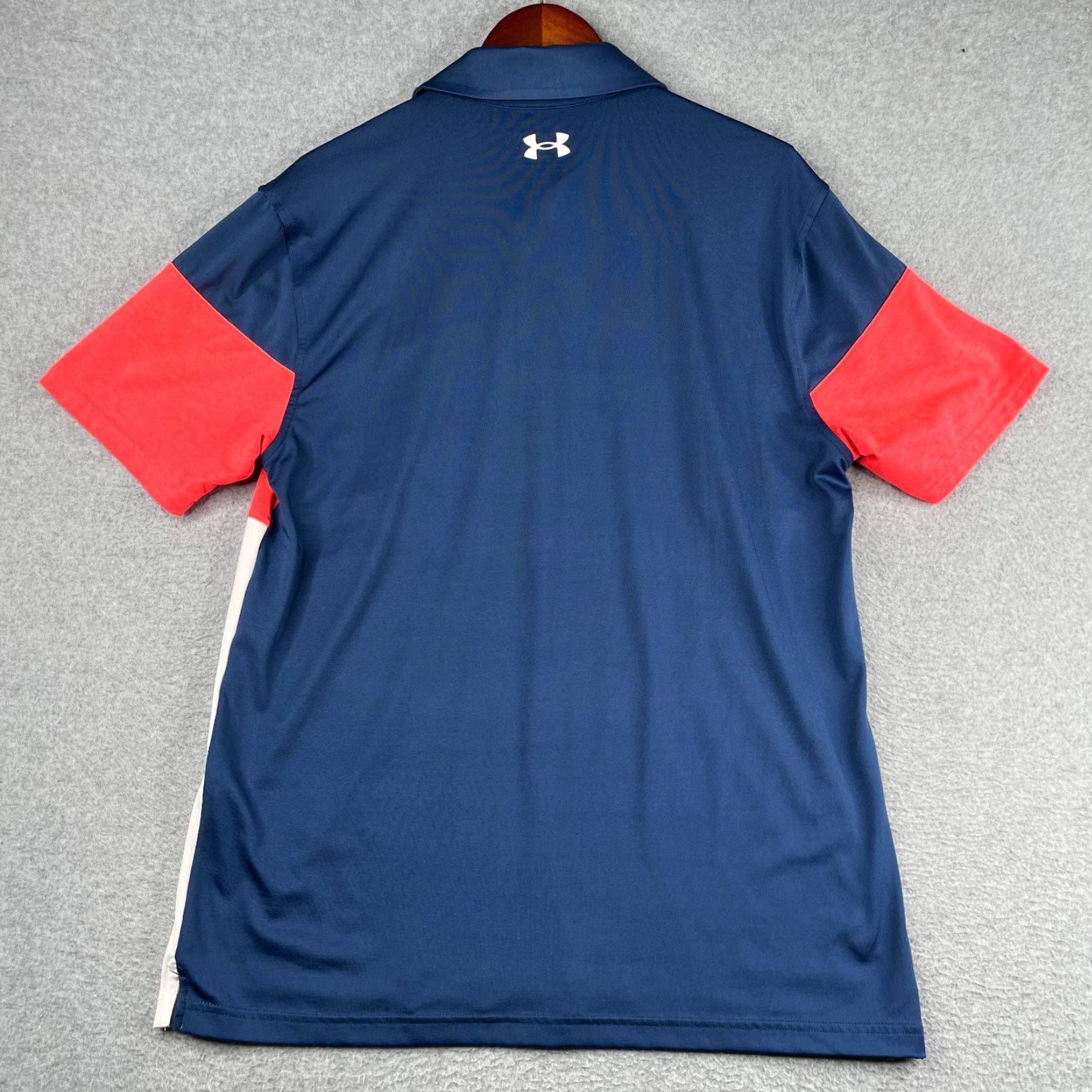 Under Armour Under Armour Polo Shirt Mens Medium Multicolor Striped Performance Stretch Short Sleeve Golf Shirt Size US M / EU 48-50 / 2 - 6 Thumbnail