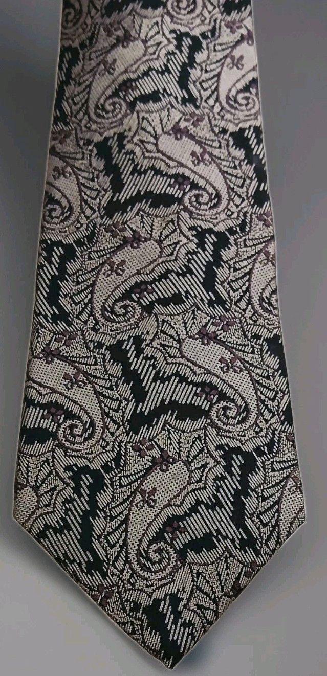 Fendi Vintage 90s Fendi Italy Silk Paisley Tie Size ONE SIZE - 1 Thumbnail