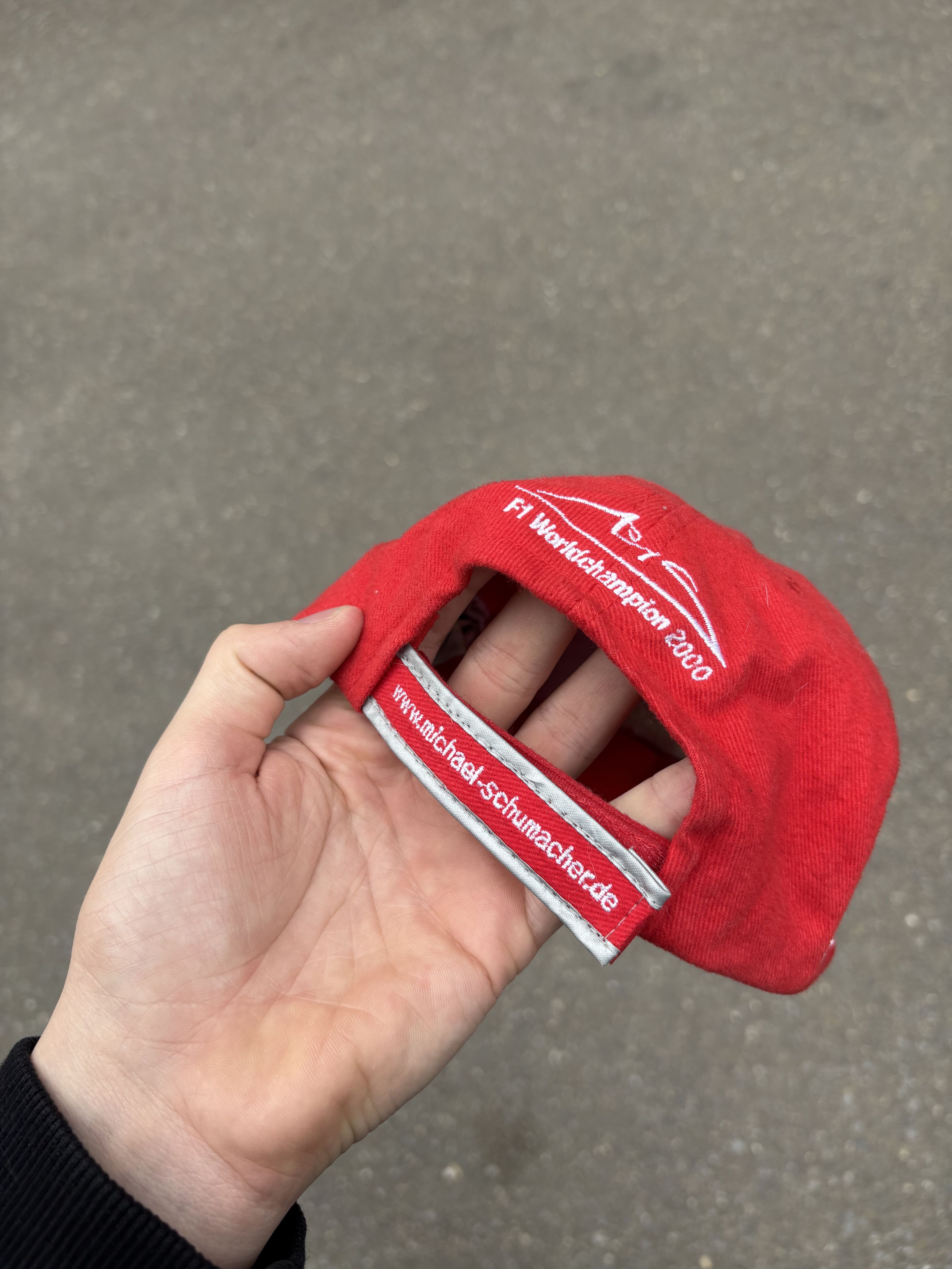Ferrari × Formula 1 × Vintage 2000 F1 World Champion Michael Schumacher Ferrari cap Size ONE SIZE - 5 Thumbnail