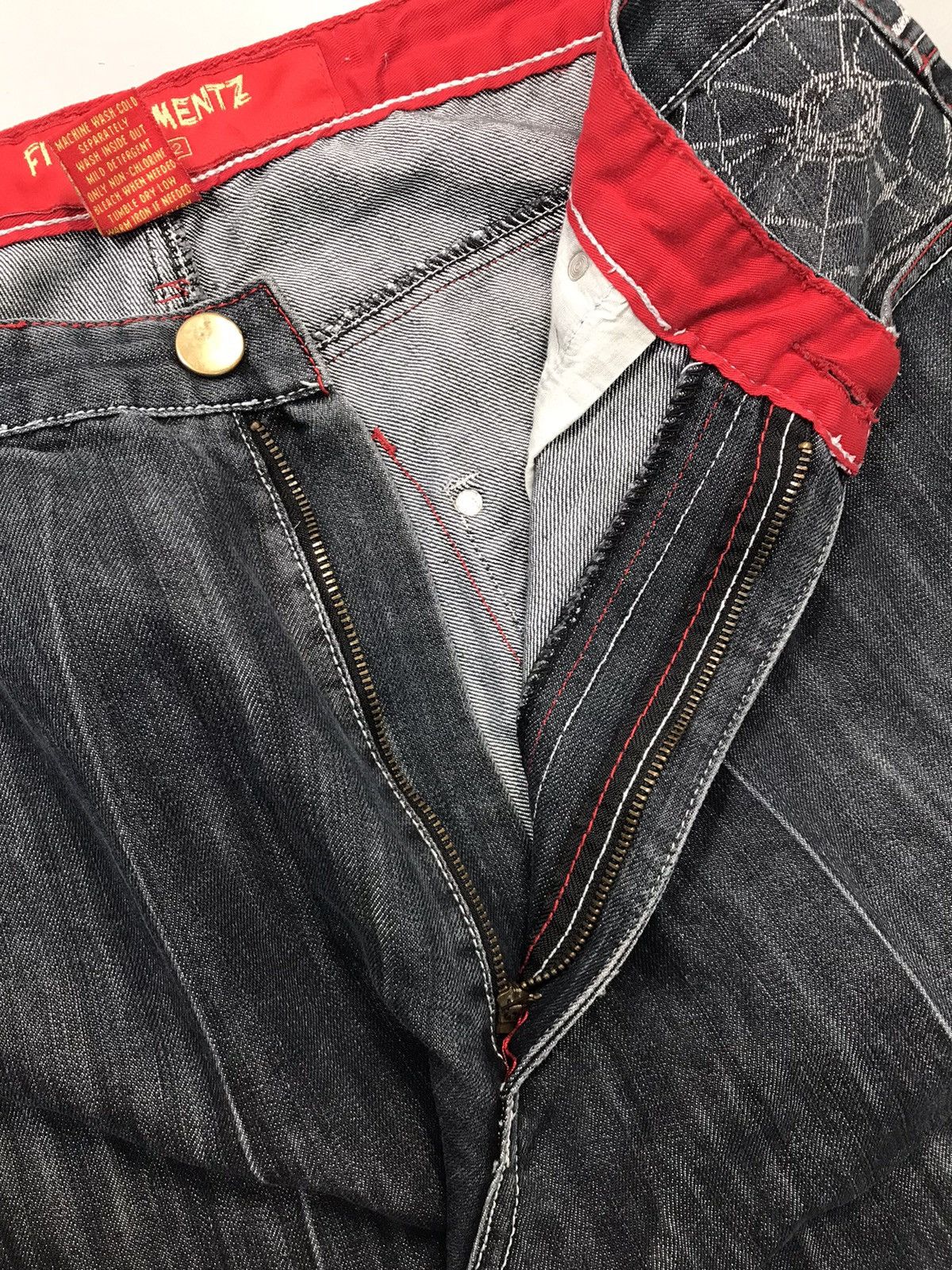 JNCO Vintage five elements embroidered denim Size US 34 / EU 50 - 5 Thumbnail