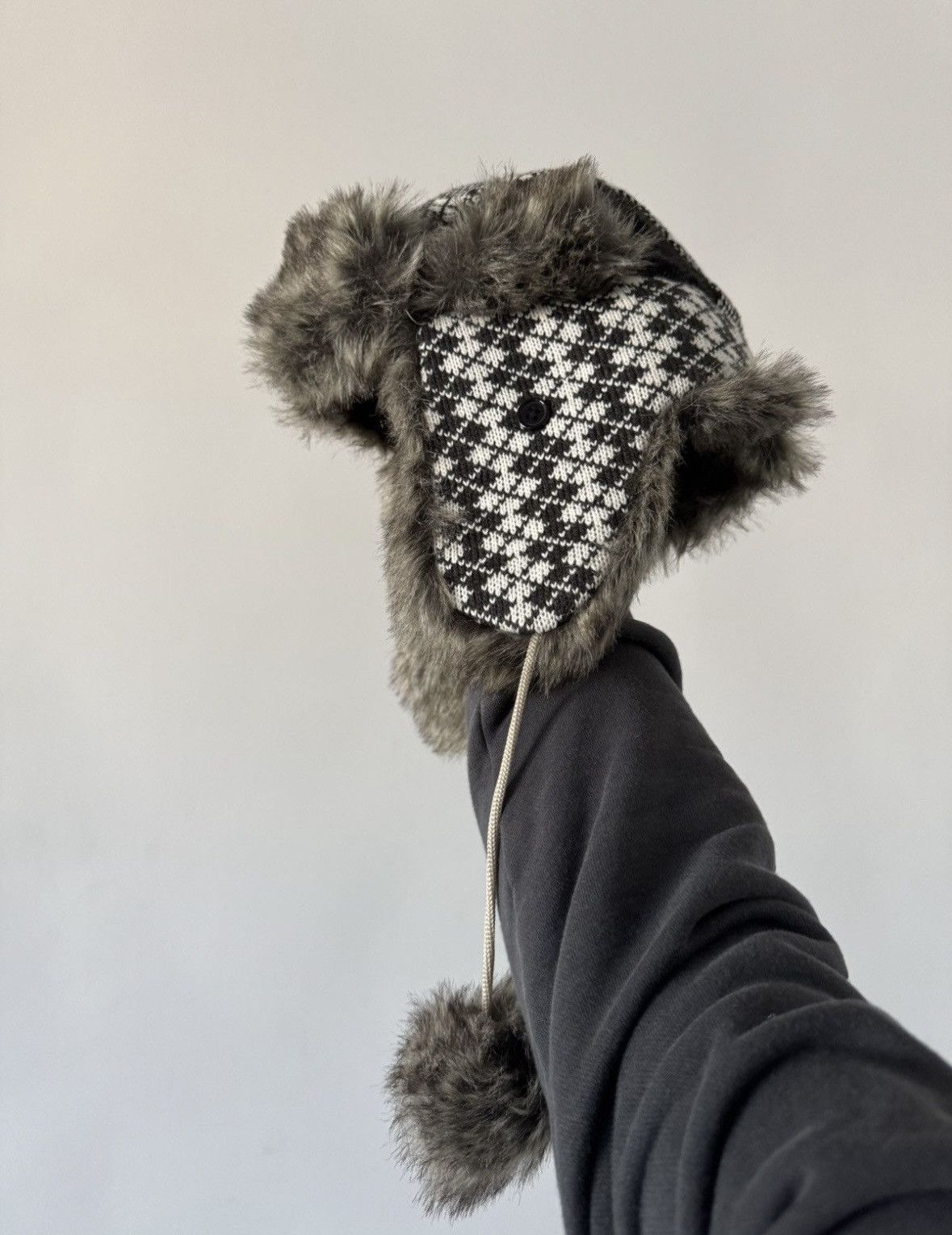 Vintage Y2K HYPE FUZZY MOHAIRE AVIATOR USSR USHANKA HAT Size ONE SIZE - 2 Thumbnail