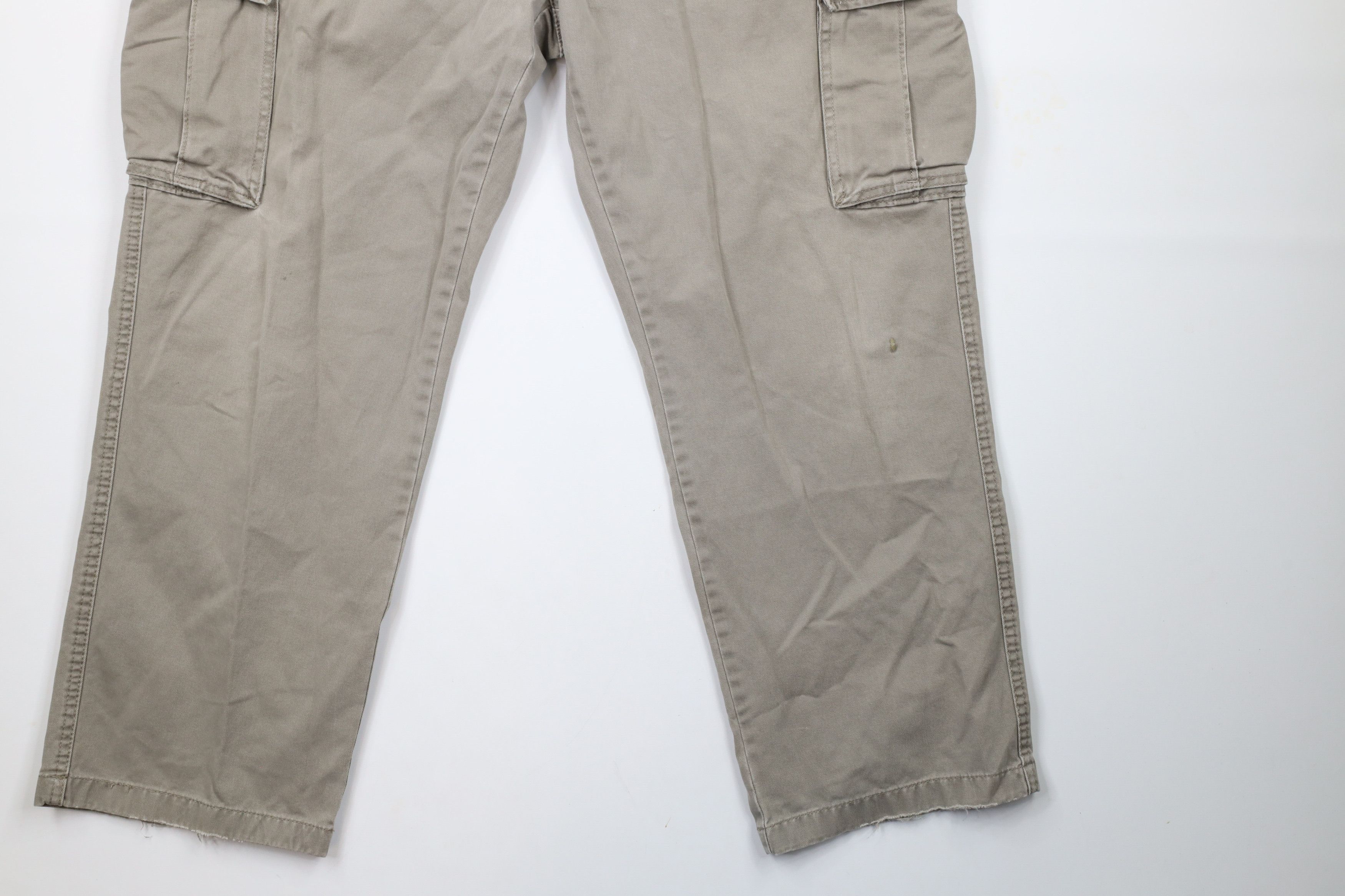 Nautica × Vintage Vintage 90s Nautica Baggy Fit Wide Leg Cargo Pants Beige Size US 40 / EU 56 - 4 Thumbnail