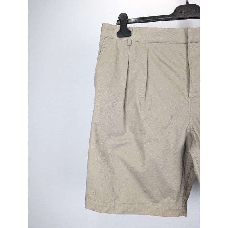 Saint Laurent Paris o1rshd1 Pleated Chino Bermuda Shorts Cotton Serge in Beige Size US 40 / EU 56 - 3 Thumbnail