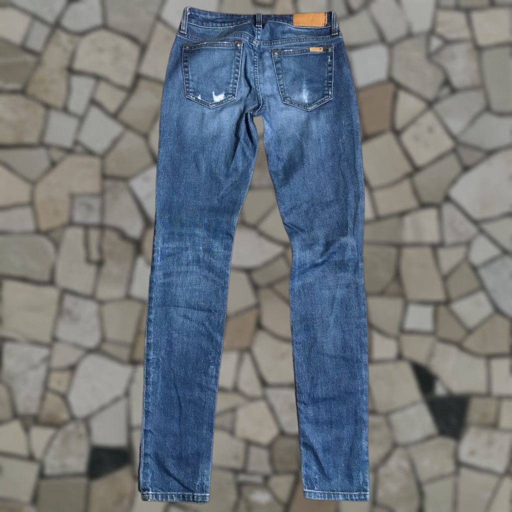 Vintage VINTAGE? (No) - Joe's Jeans Sloane The Skinny Denim Distressed Blue 26x32 Inseam Womens Jeans 5-Pocket Zip Size 26" / US 2 / IT 38 - 1 Thumbnail