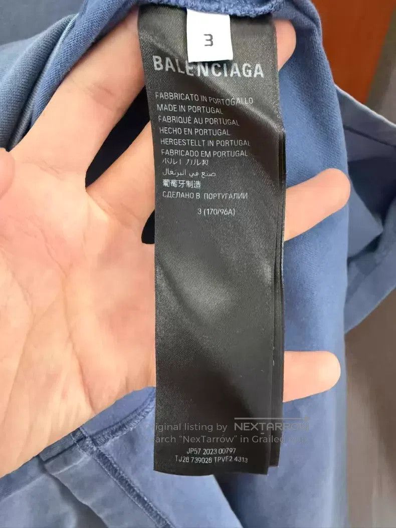 Balenciaga Balenciaga Phantom Logo Short Sleeve T-Shirt Size US L / EU 52-54 / 3 - 4 Thumbnail
