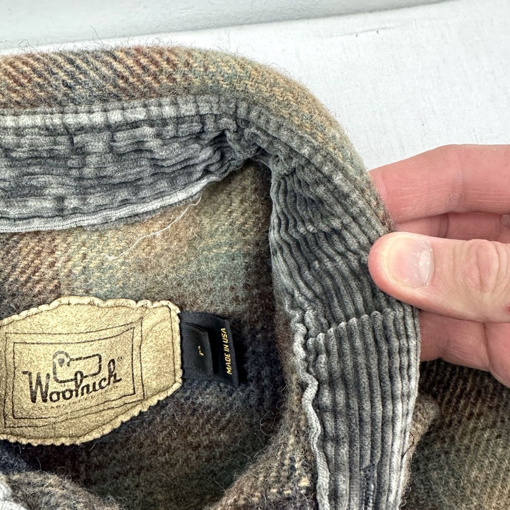 Vintage VINTAGE Woolrich Shirt Adult Large Plaid Wool Button Up Long Sleeve Brown 90s Mens Size US L / EU 52-54 / 3 - 4 Thumbnail