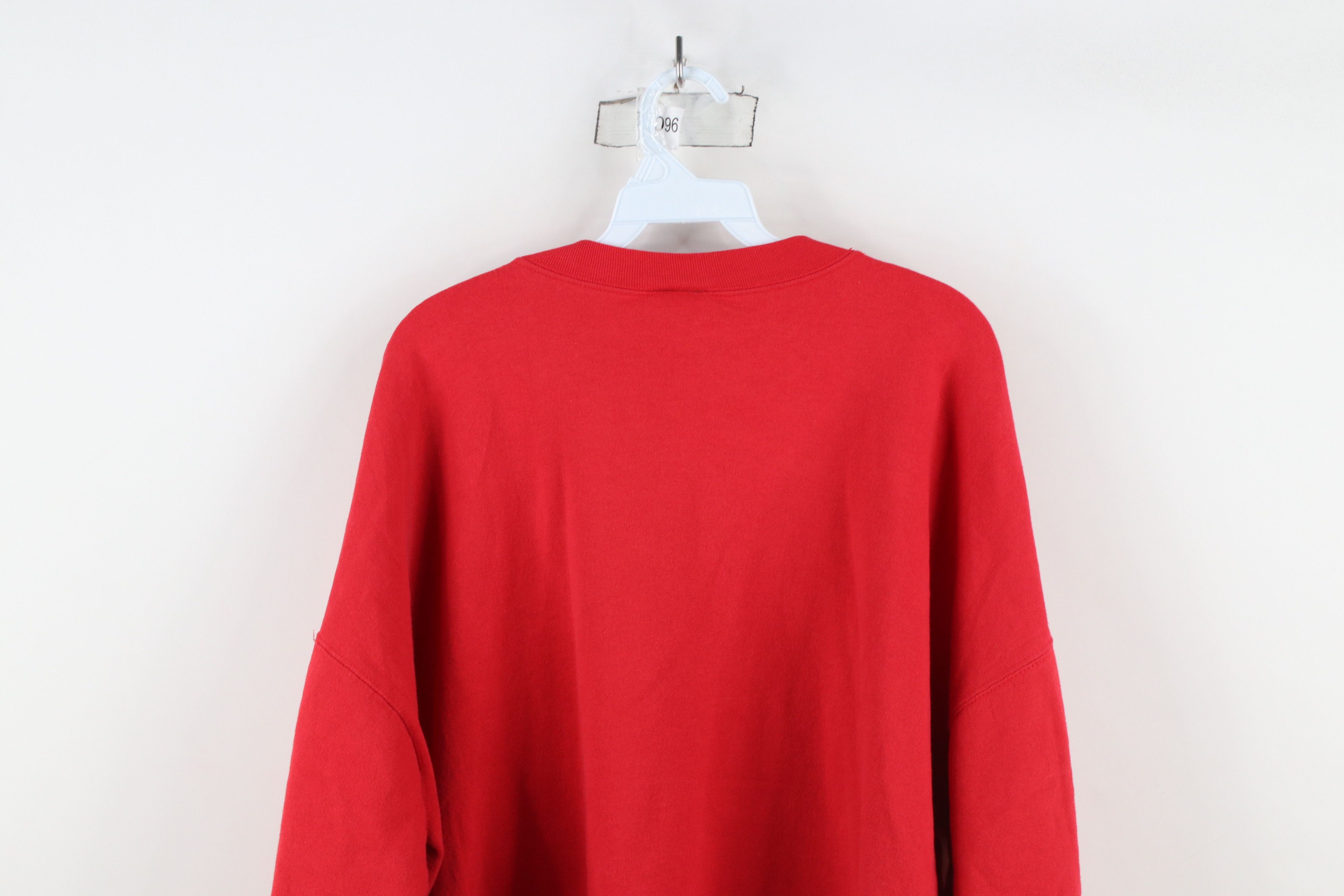 Disney × Vintage Vintage 90s Disney Spell Out Mickey Mouse Sweatshirt Red Size US XXL / EU 58 / 5 - 11 Thumbnail
