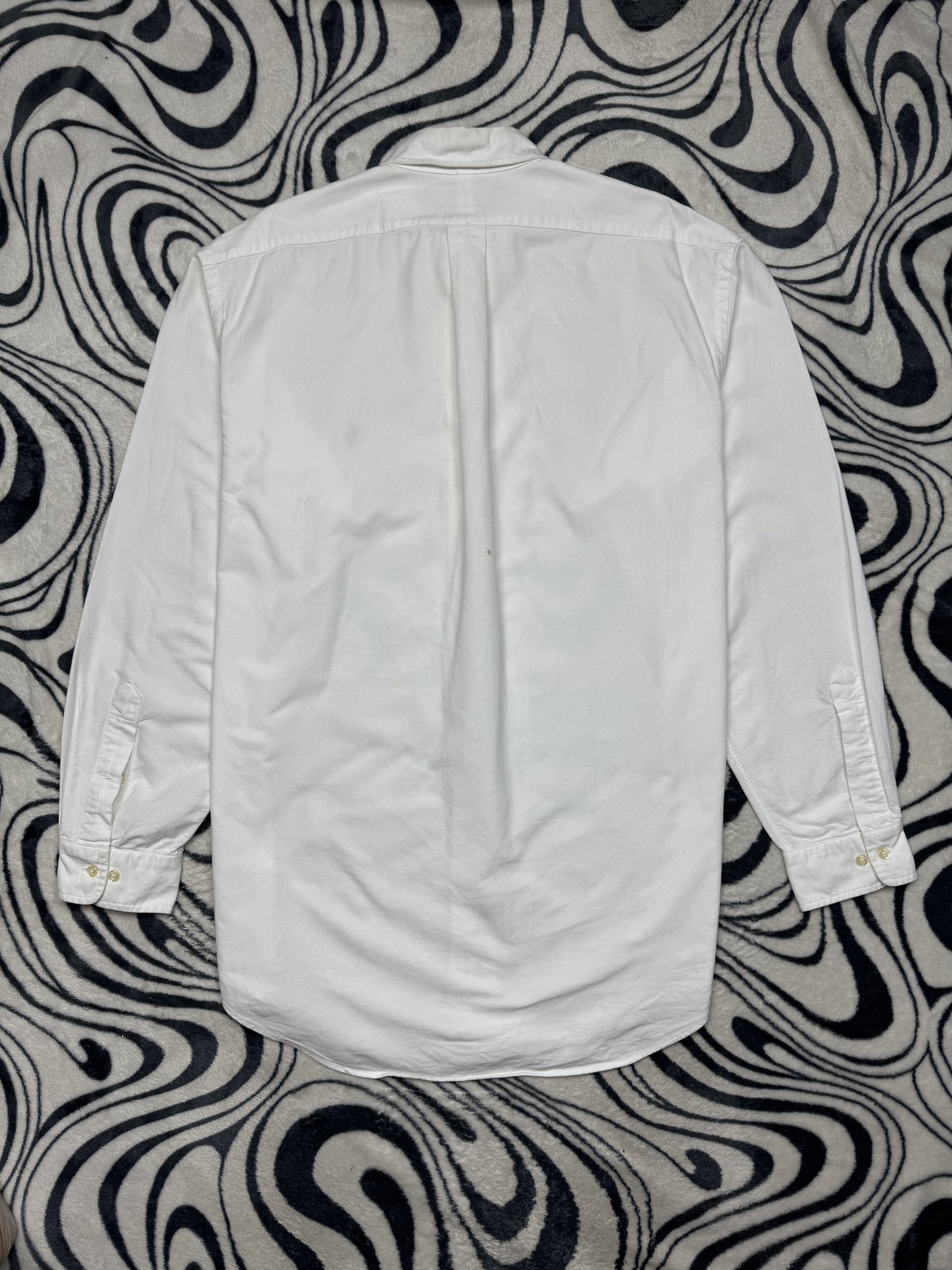 Polo Ralph Lauren Polo Ralph Lauren Vintage Mens Long Sleeve White Shirt Size US XL / EU 56 / 4 - 5 Thumbnail