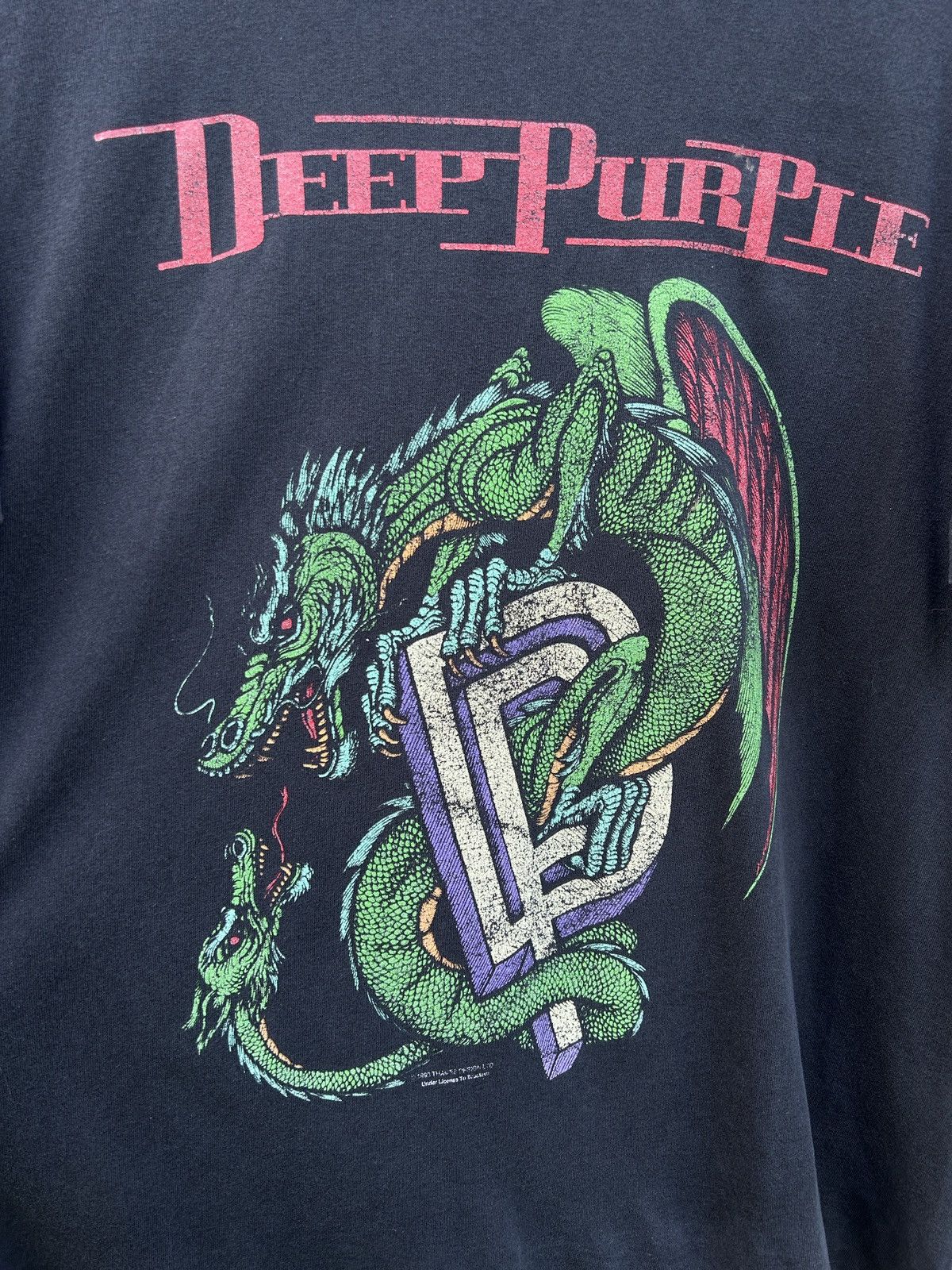 Band Tees 90s Vintage Deep Purple 1993/94 Battle Rages On Tour T-Shirt Size US XL / EU 56 / 4 - 2 Thumbnail