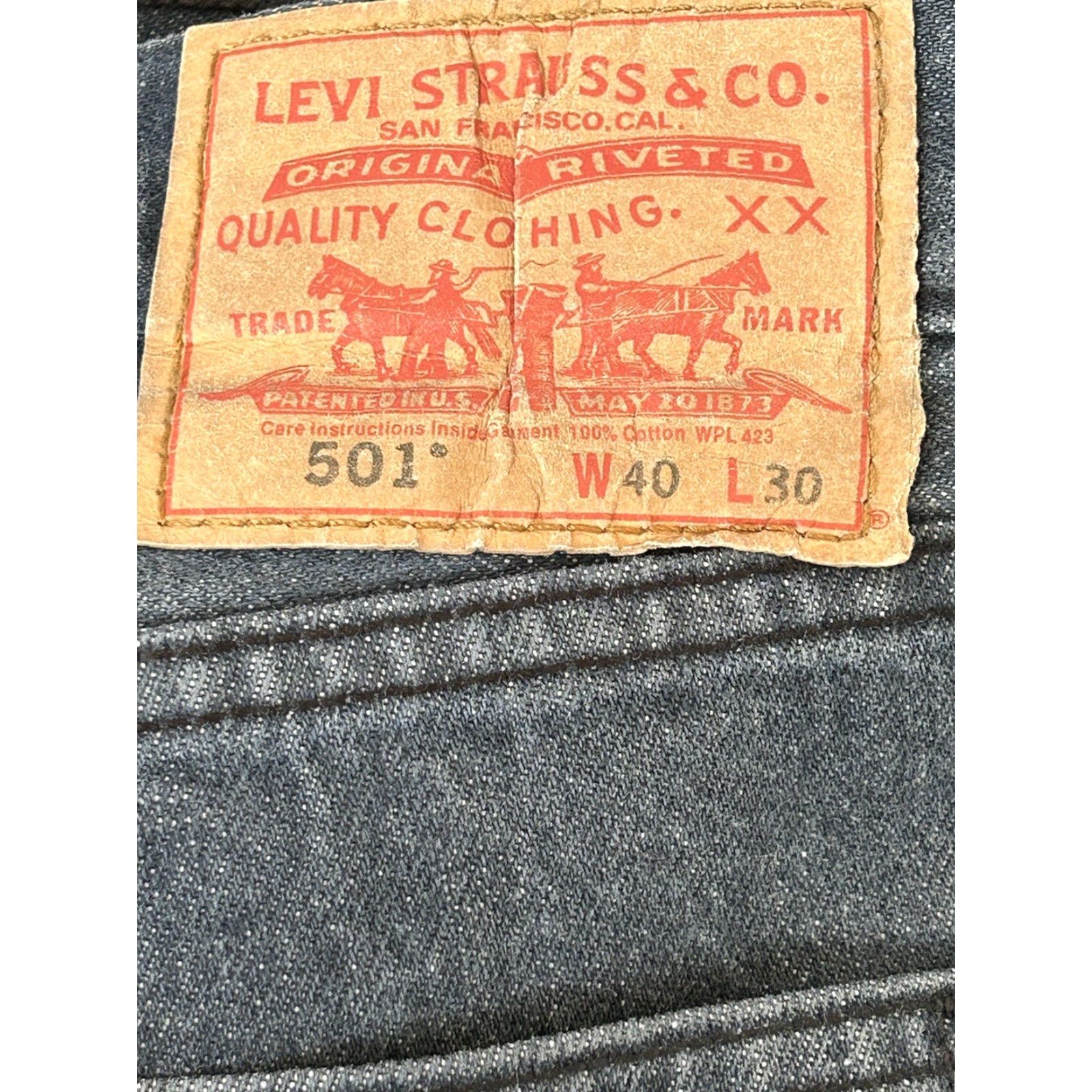 Levi's VINTAGE Levi's 501XX Jeans Men's Regular 40 x 30 Denim Blue Button Fly 5-Pocket Straight USA Classic Size US 40 / EU 56 - 5 Thumbnail