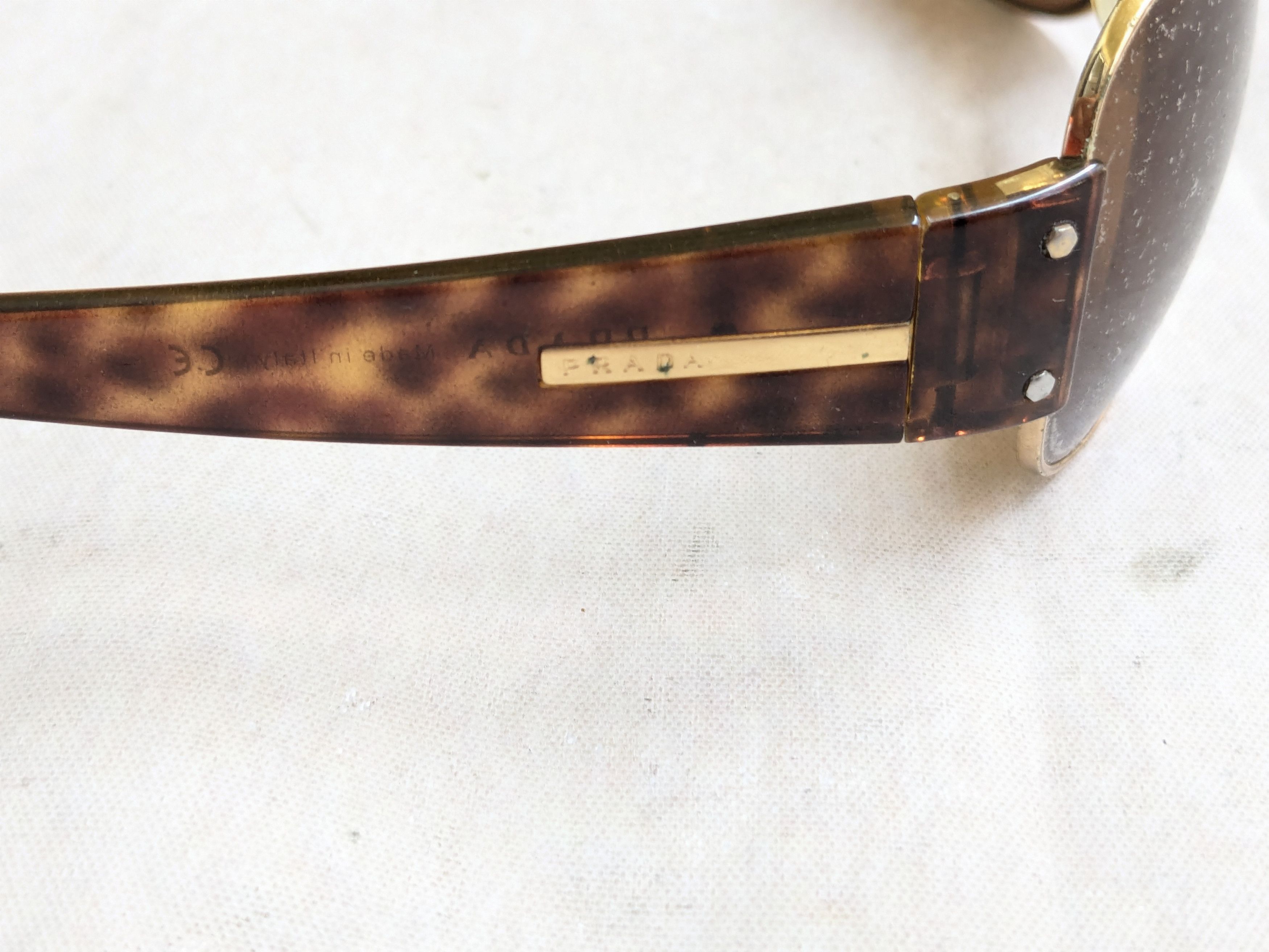 Prada Prada Sunglasses SPR52G Brown Tortoiseshell Havana Size ONE SIZE - 7 Thumbnail