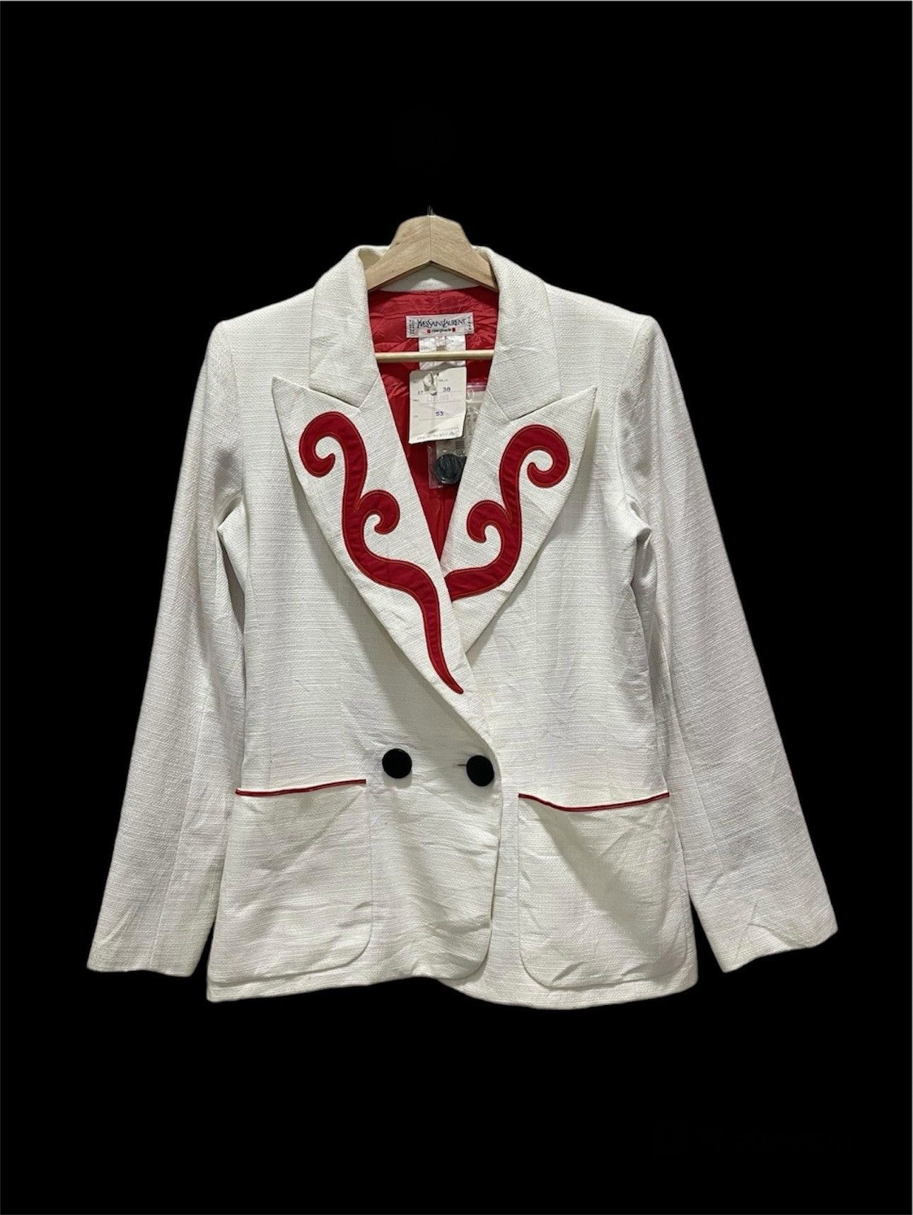 Saint Laurent Paris YVES SAINT LAUREN RIVE GAUCHE BLAZER JACKET Size S / US 4 / IT 40 - 1 Thumbnail