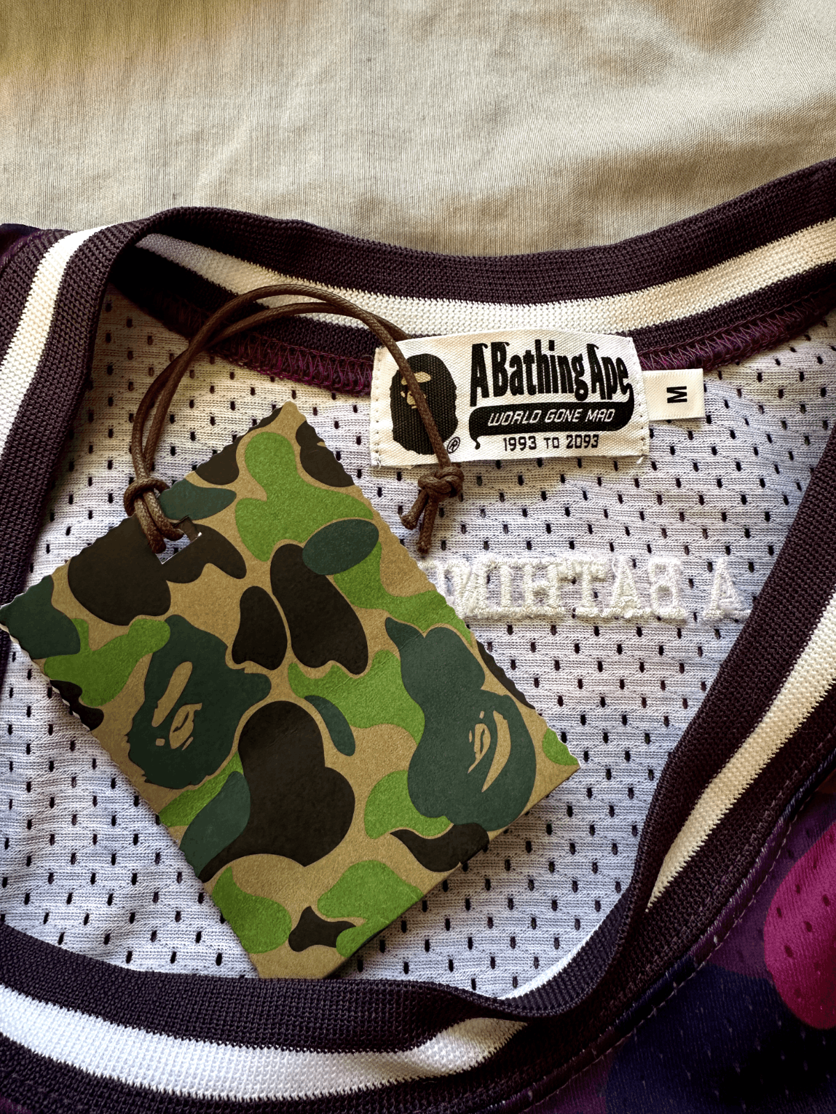 Bape BAPE Basketball Purple Camo Jersey Size Medium Size US M / EU 48-50 / 2 - 3 Thumbnail