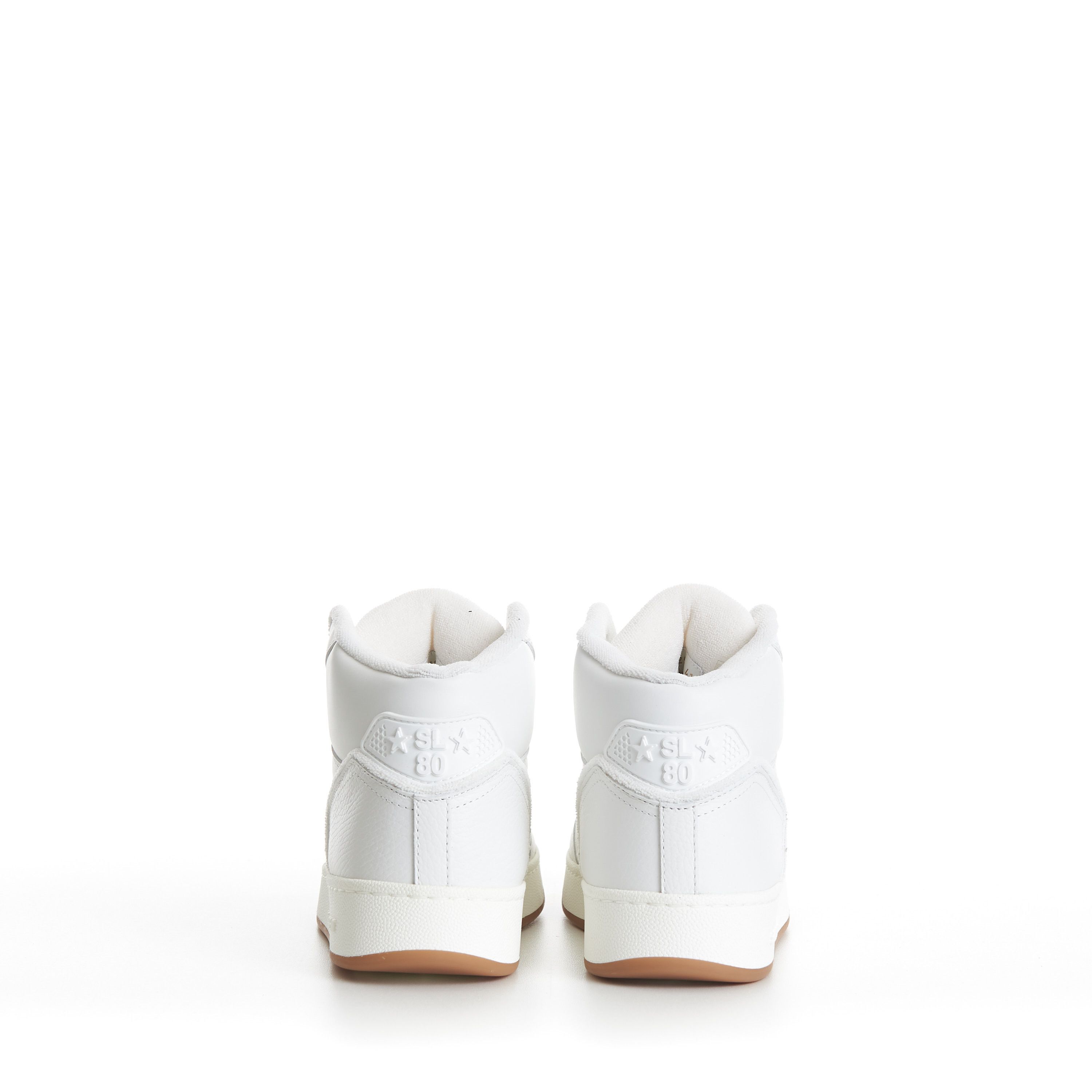 Saint Laurent Paris SL/80 Vintage White Mid-top Sneakers Size US 10 / EU 43 - 7 Thumbnail
