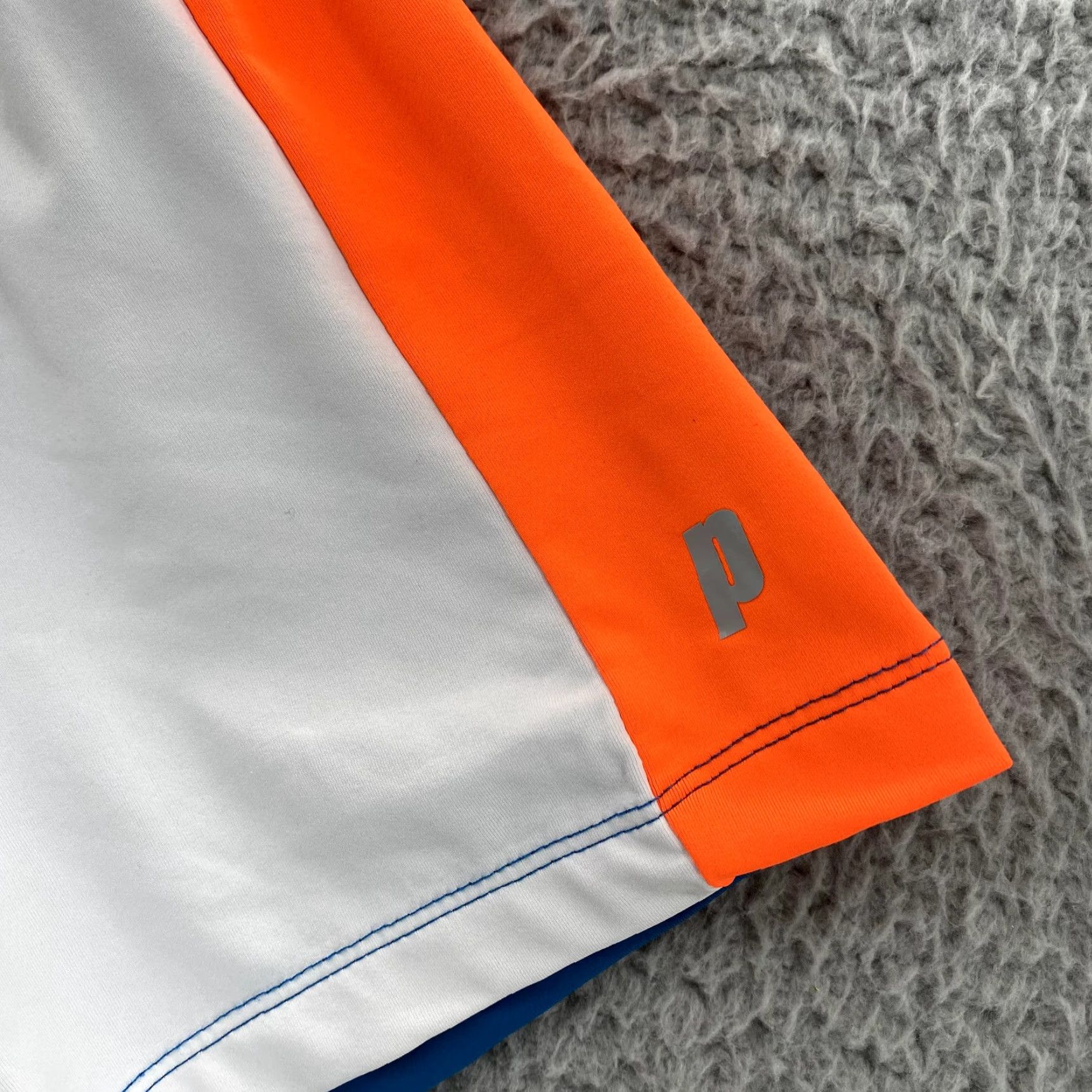 Prince Prince 1/4 Zip Polo Pullover Men's Medium Blue Orange Sportswear Tennis Core Ace Shirt Size US M / EU 48-50 / 2 - 3 Thumbnail