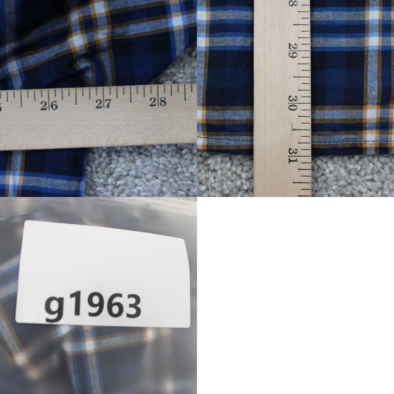 Lucky Brand Lucky Brand Pearl Snap Shirt Men 2XL Plaid Long Sleeve Blue Yellow Cotton Stretch Western Cowboy Vintage No Size US XXL / EU 58 / 5 - 9 Thumbnail