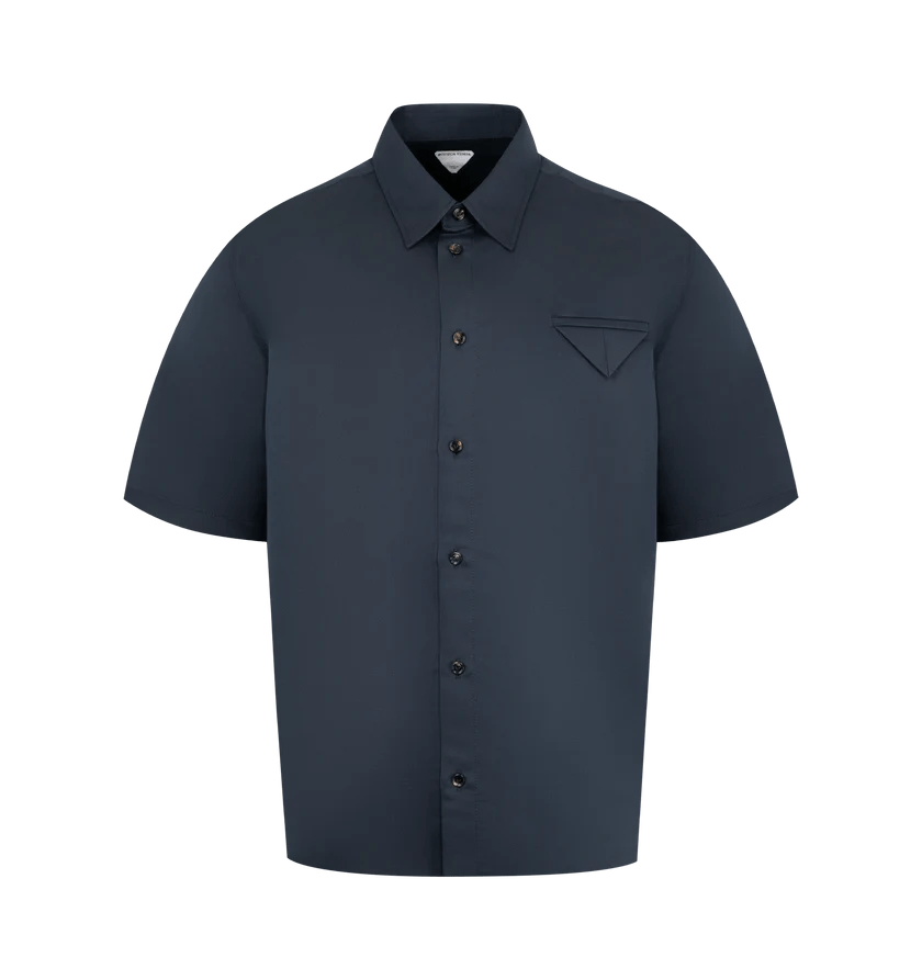 Bottega Veneta o1h1sh10526 Shirt in Midnight Blue/Abyss Size US M / EU 48-50 / 2 - 1 Thumbnail