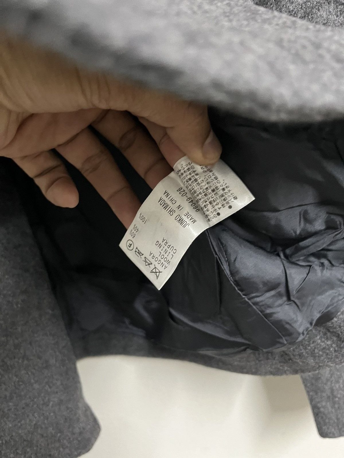 Junko Shimada 💥Junko Shimada Vintage Wool Dark Grey Classic Jackets Size XS / US 0-2 / IT 36-38 - 8 Thumbnail
