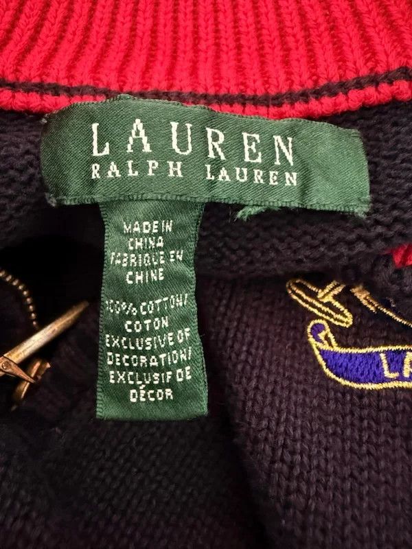 Ralph Lauren Maglione Ralph Lauren Uomo Blu M Cotone Caldo Size US M / EU 48-50 / 2 - 9 Thumbnail