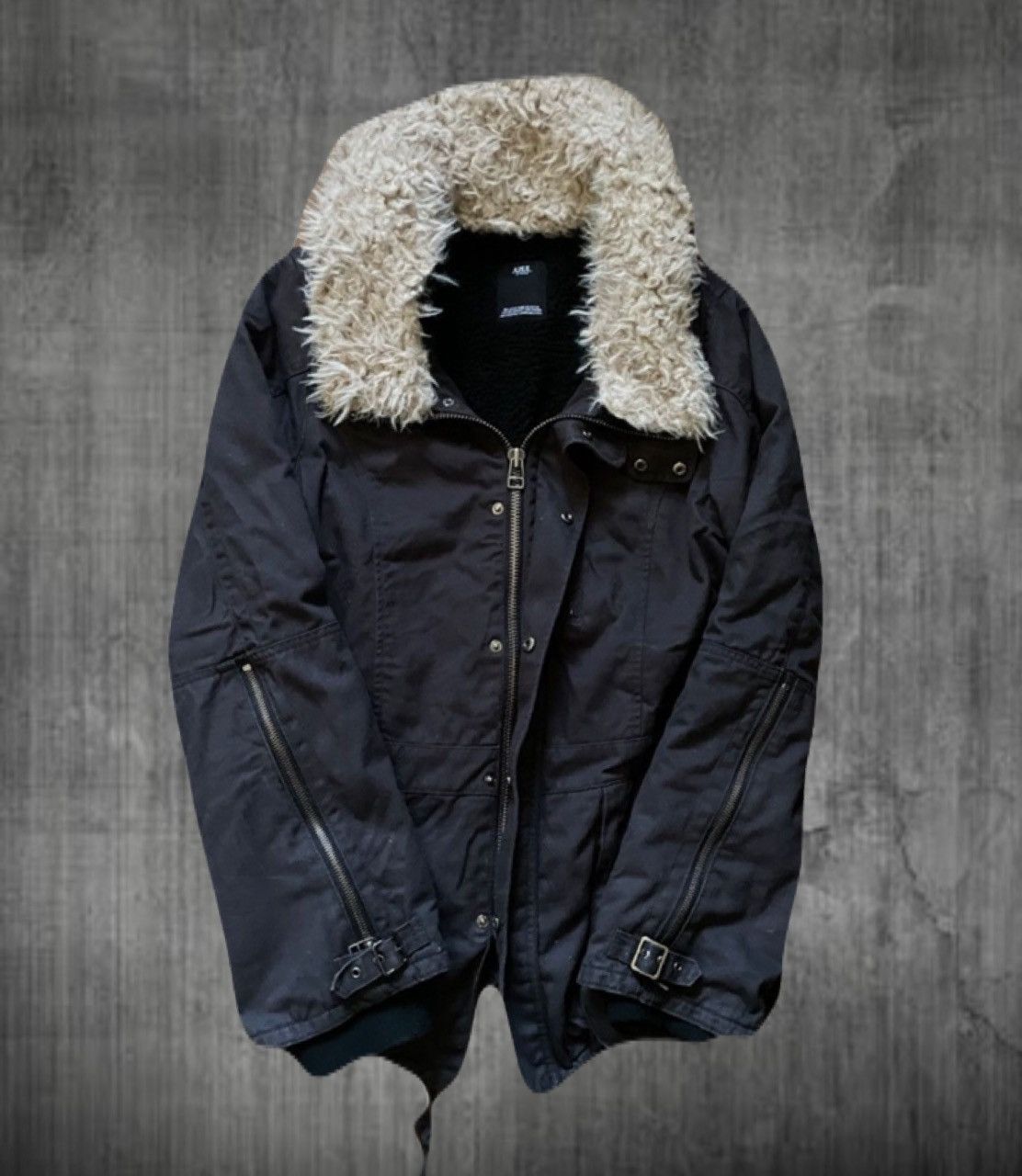 If Six Was Nine 2000s Japanese archive vkei fur military jacket Size US M / EU 48-50 / 2 - 1 Thumbnail