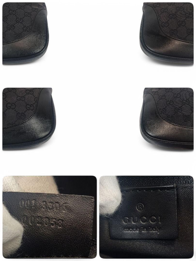 Gucci Gucci - Jackie Leather Canvas Monogram Handbag Shoulder Bag Size ONE SIZE - 6 Thumbnail