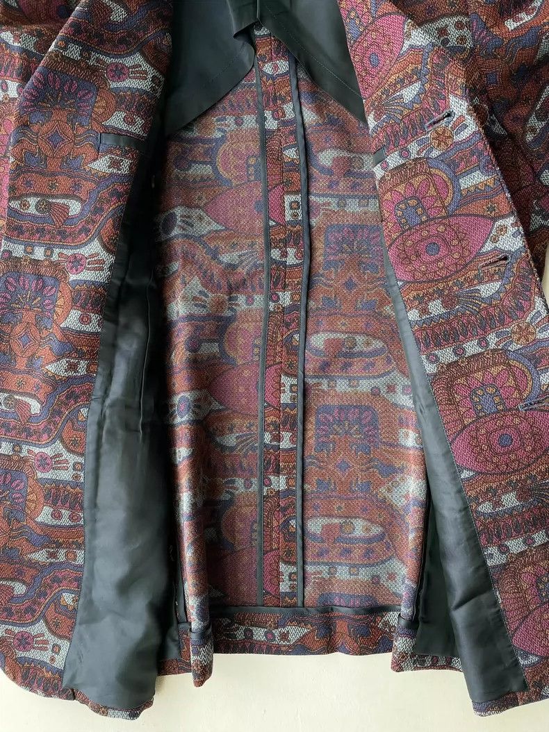 Comme des Garcons Comme Des Garcons size m 01 AW Wool Psychedelic blazer 250 Size 36R - 5 Thumbnail