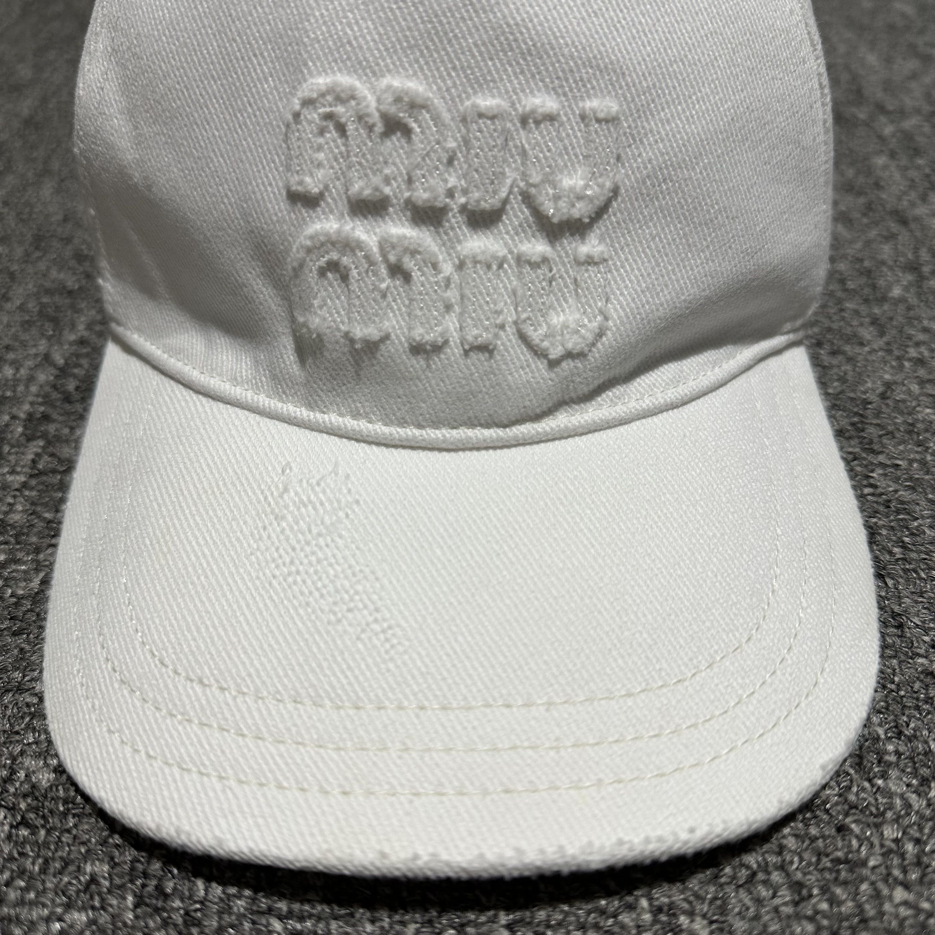 Miu Miu Miu Miu Baseball Distressed Cap Size ONE SIZE - 2 Thumbnail