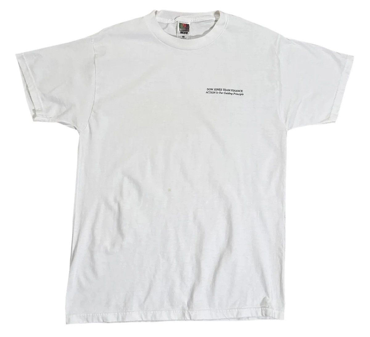 Fruit Of The Loom Vintage Dow Jones Team Finance T Shirt (Size L) Size US L / EU 52-54 / 3 - 1 Thumbnail