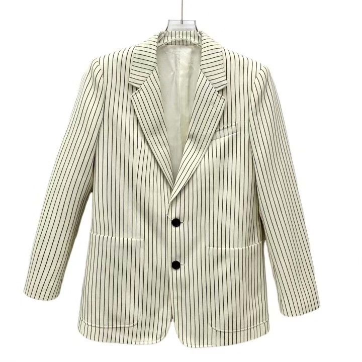 Celine Celine 23 Beige Vertical Stripe Wool Blazer Size XS / US 0-2 / IT 36-38 - 1 Thumbnail