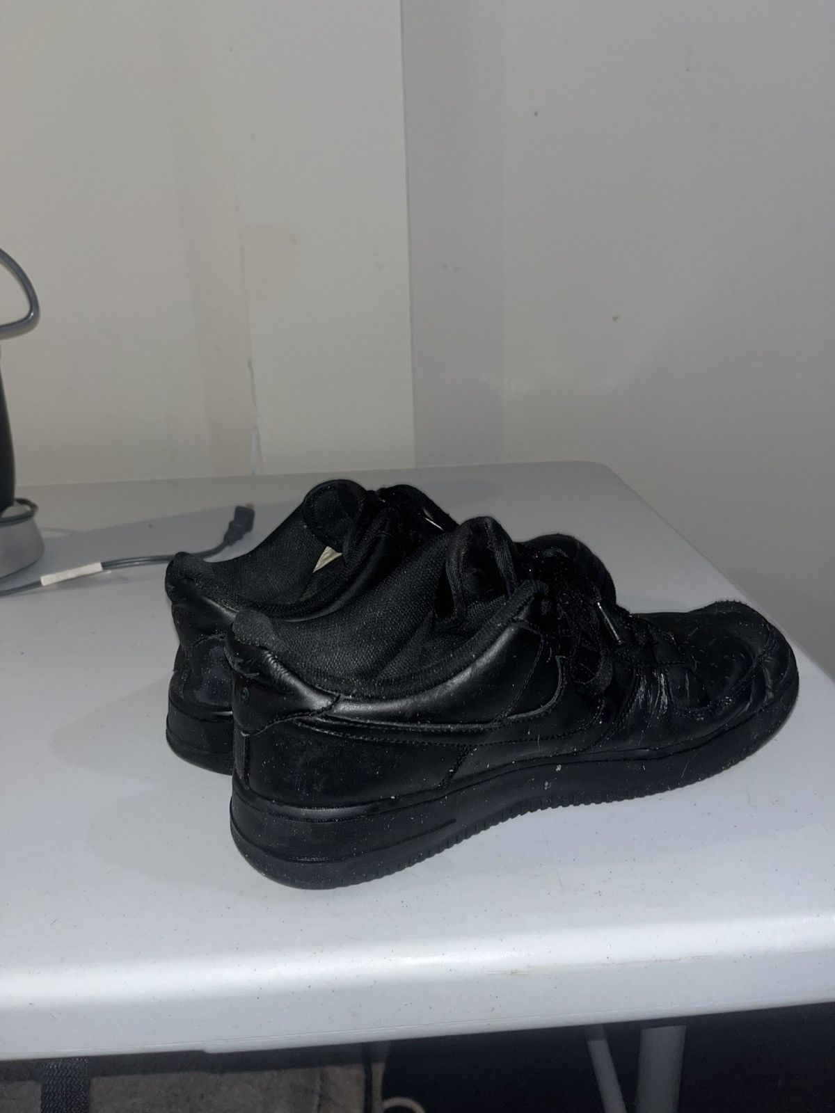 Nike Nike Air Force 1 Low '07 Black Size US 12 / EU 45 - 2 Thumbnail